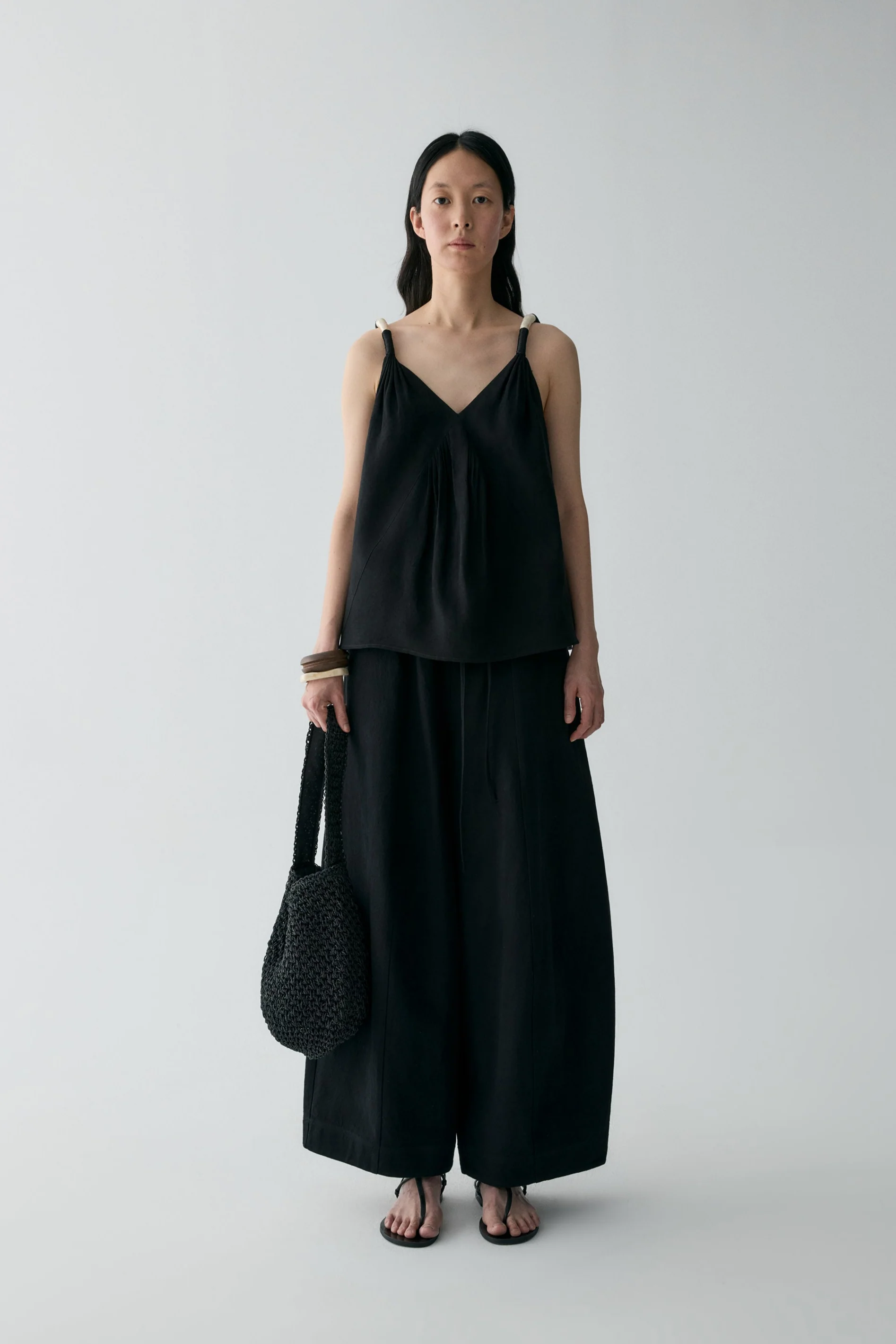 Linen V-neck Top - Image 14