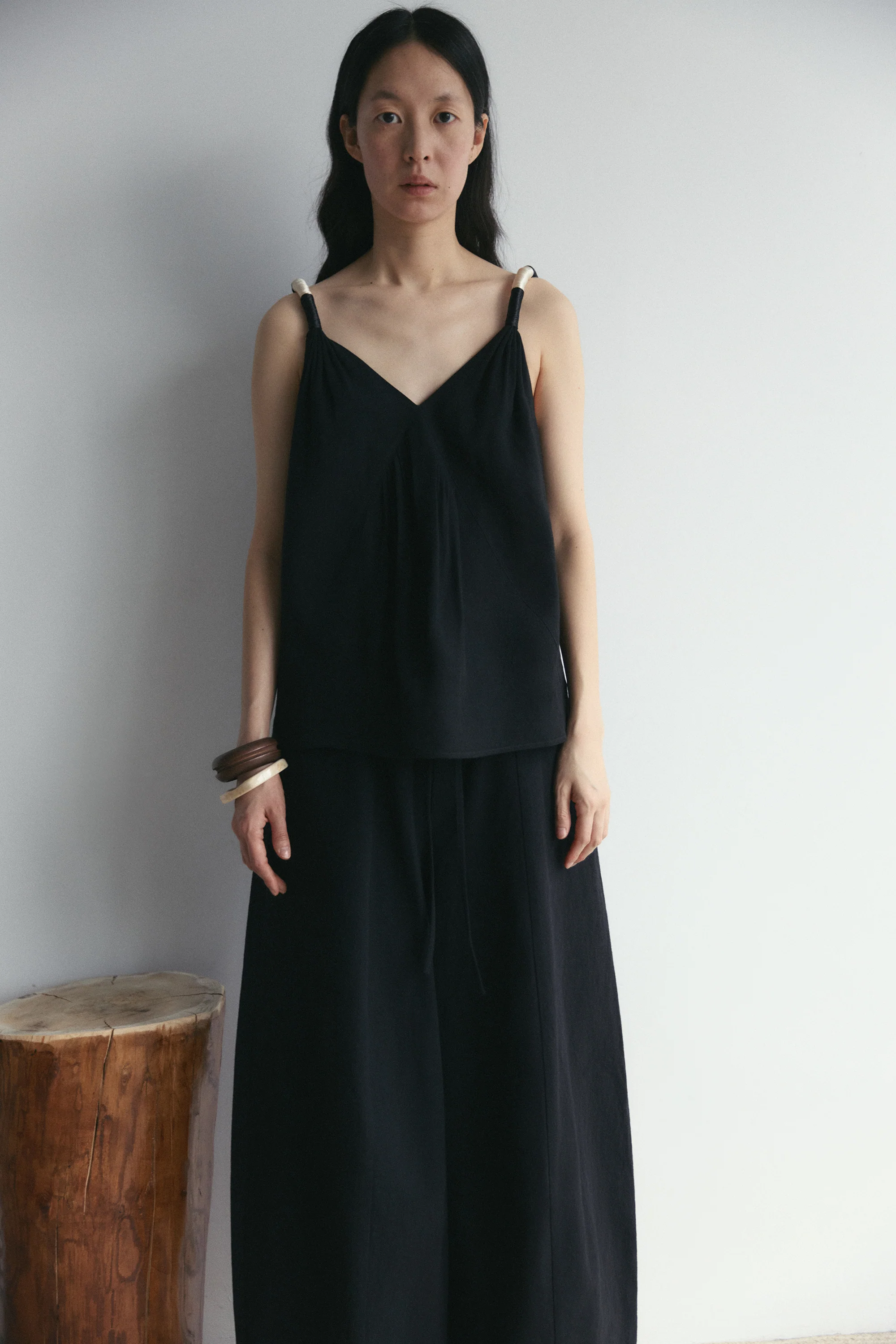 Linen V-neck Top - Image 17