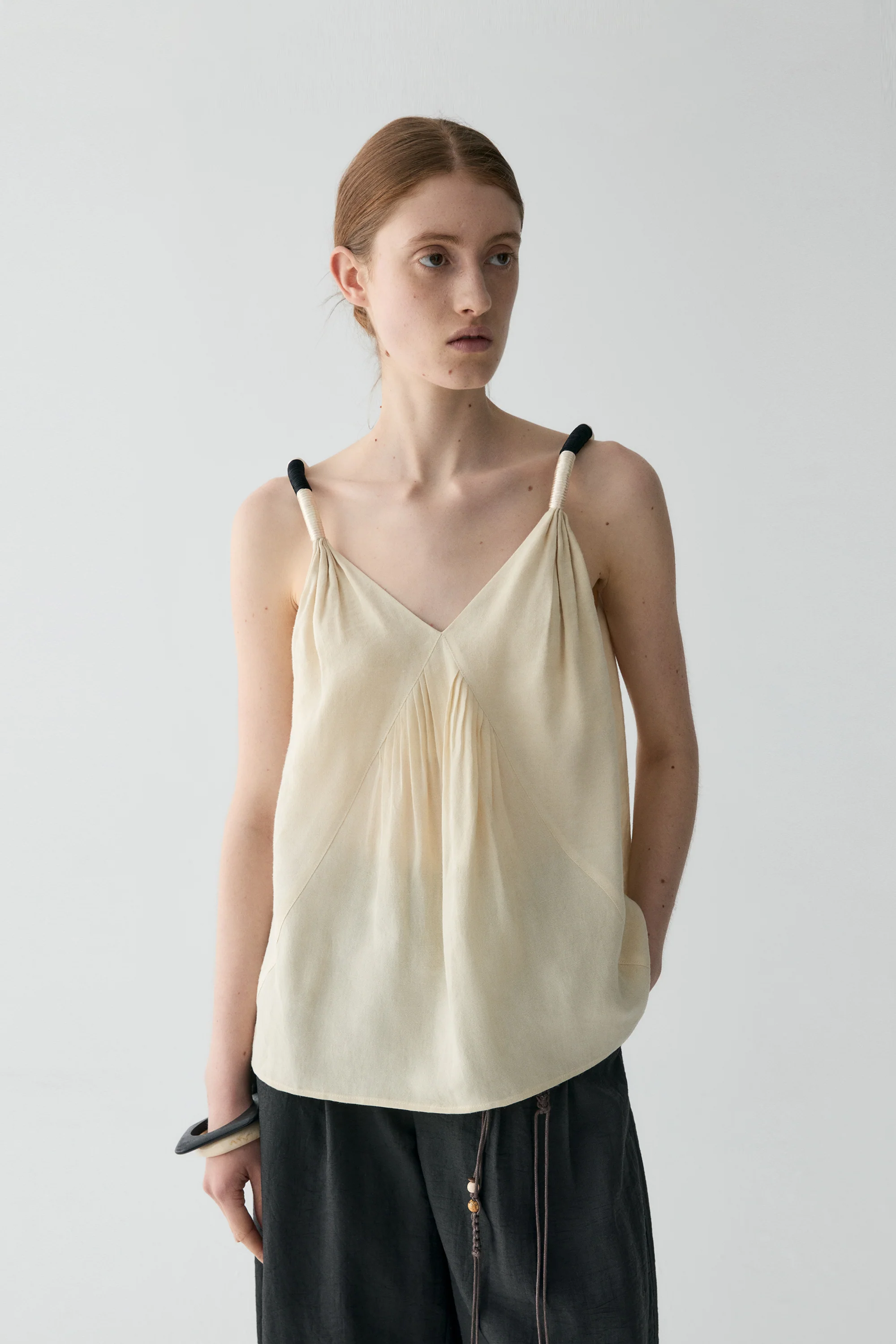 Linen V-neck Top - Image 3