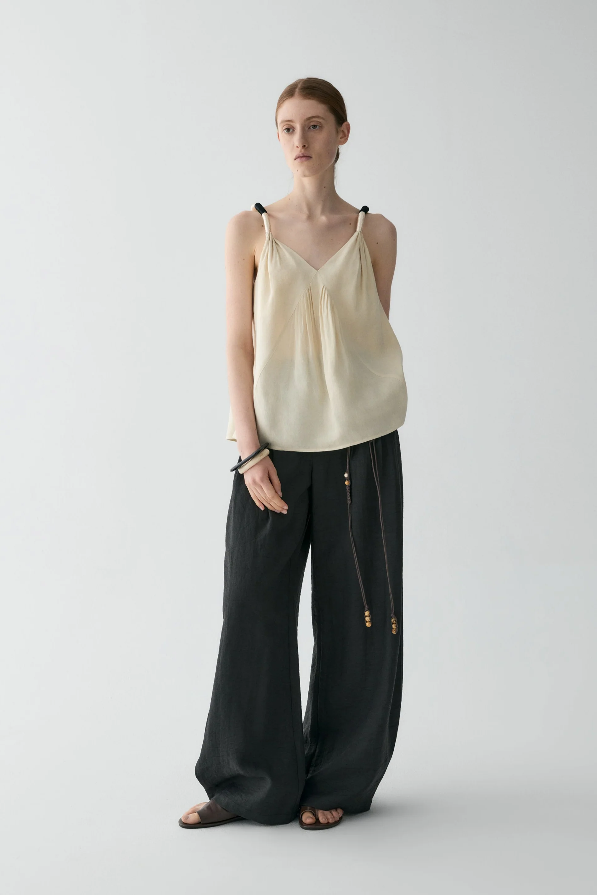 Linen V-neck Top - Image 5