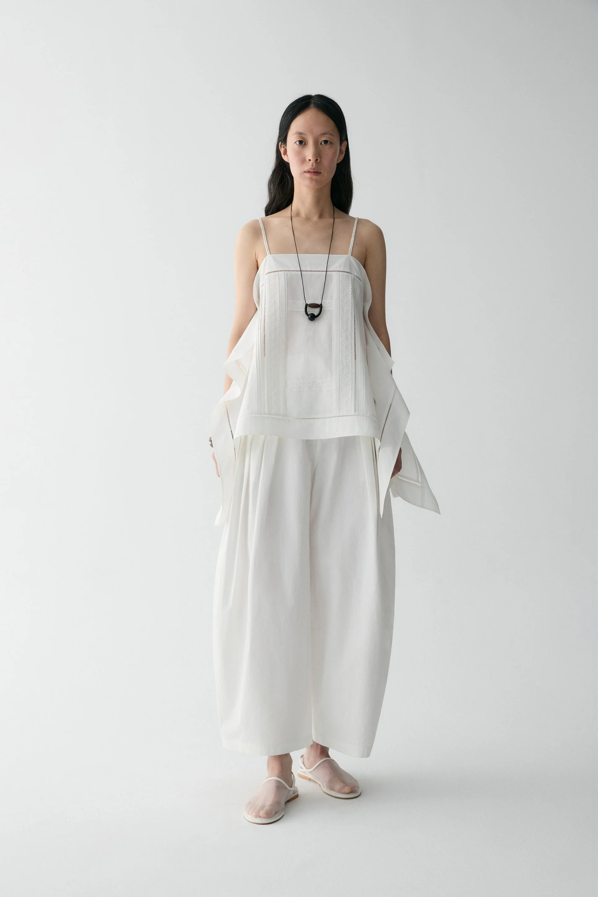 Embroidered Scarf Cami Top - Image 3