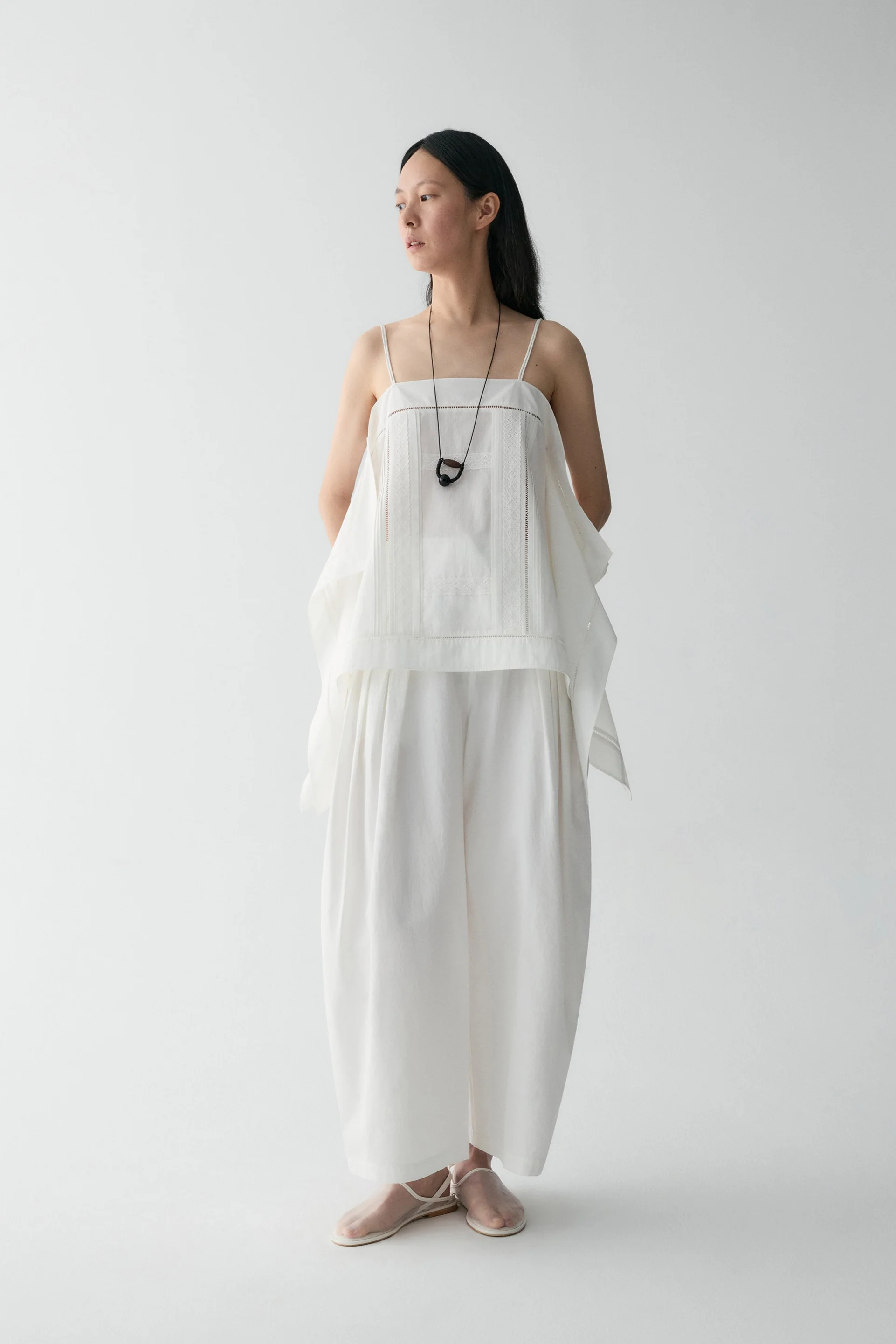 Embroidered Scarf Cami Top - Image 4