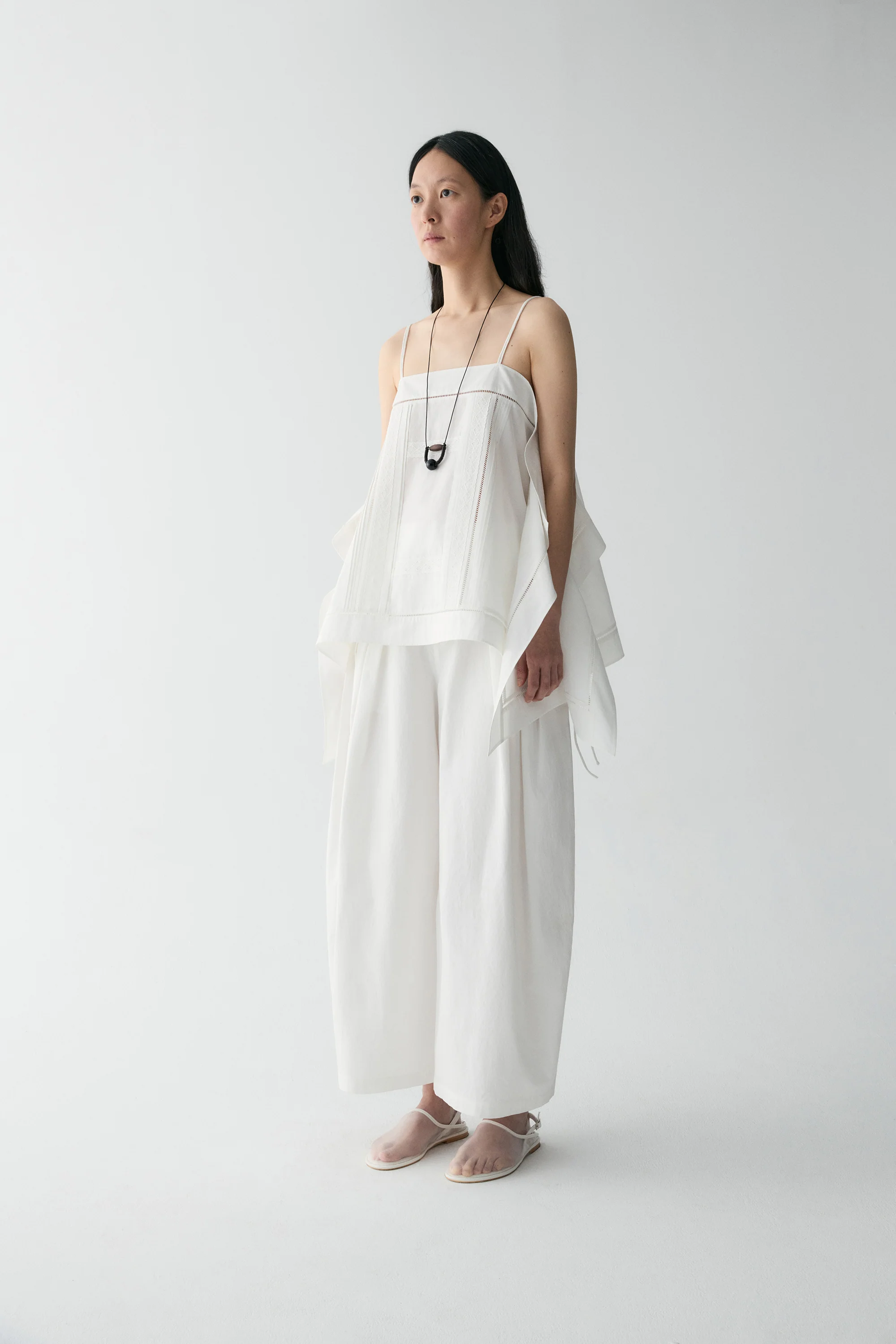 Embroidered Scarf Cami Top - Image 5