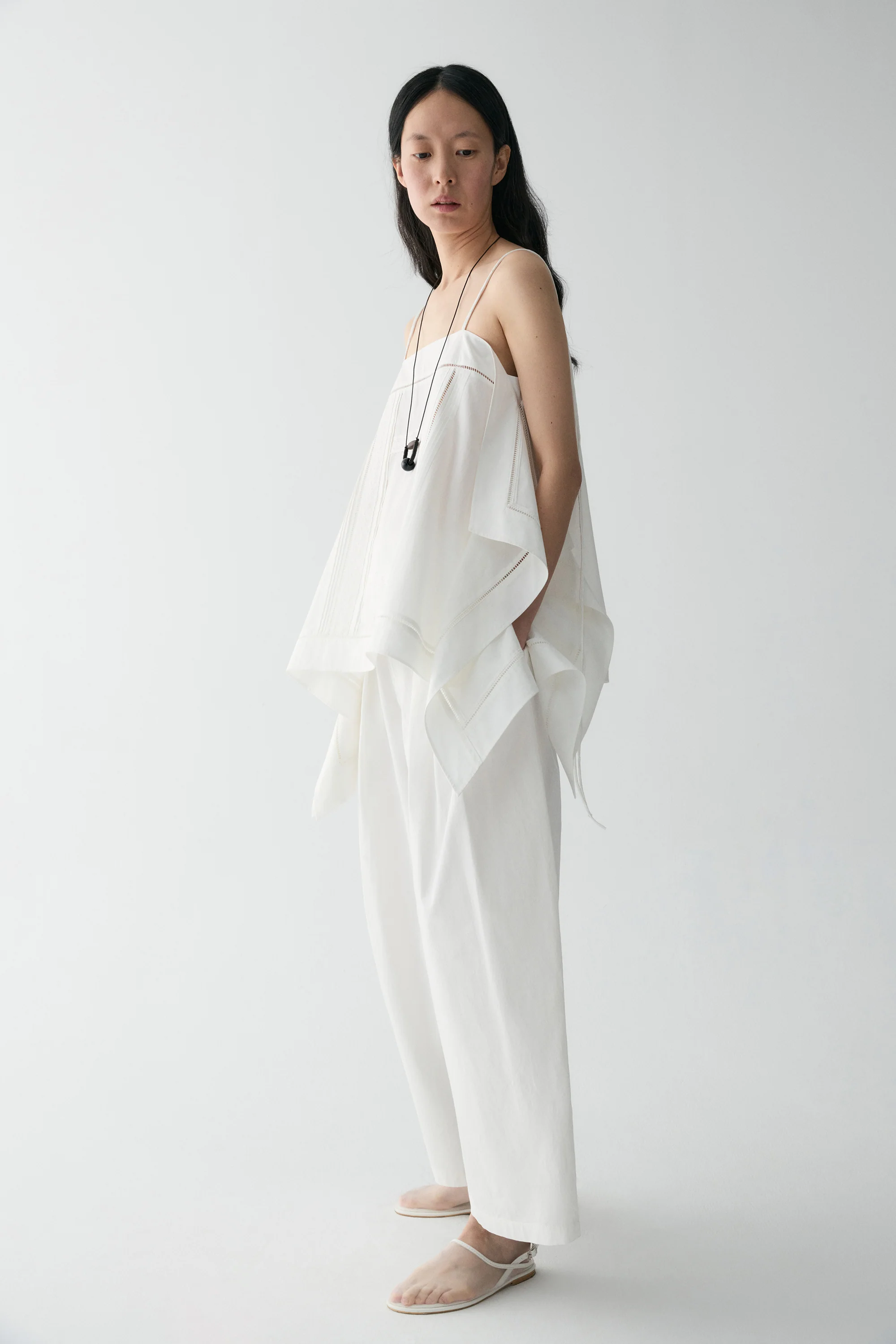 Embroidered Scarf Cami Top - Image 6