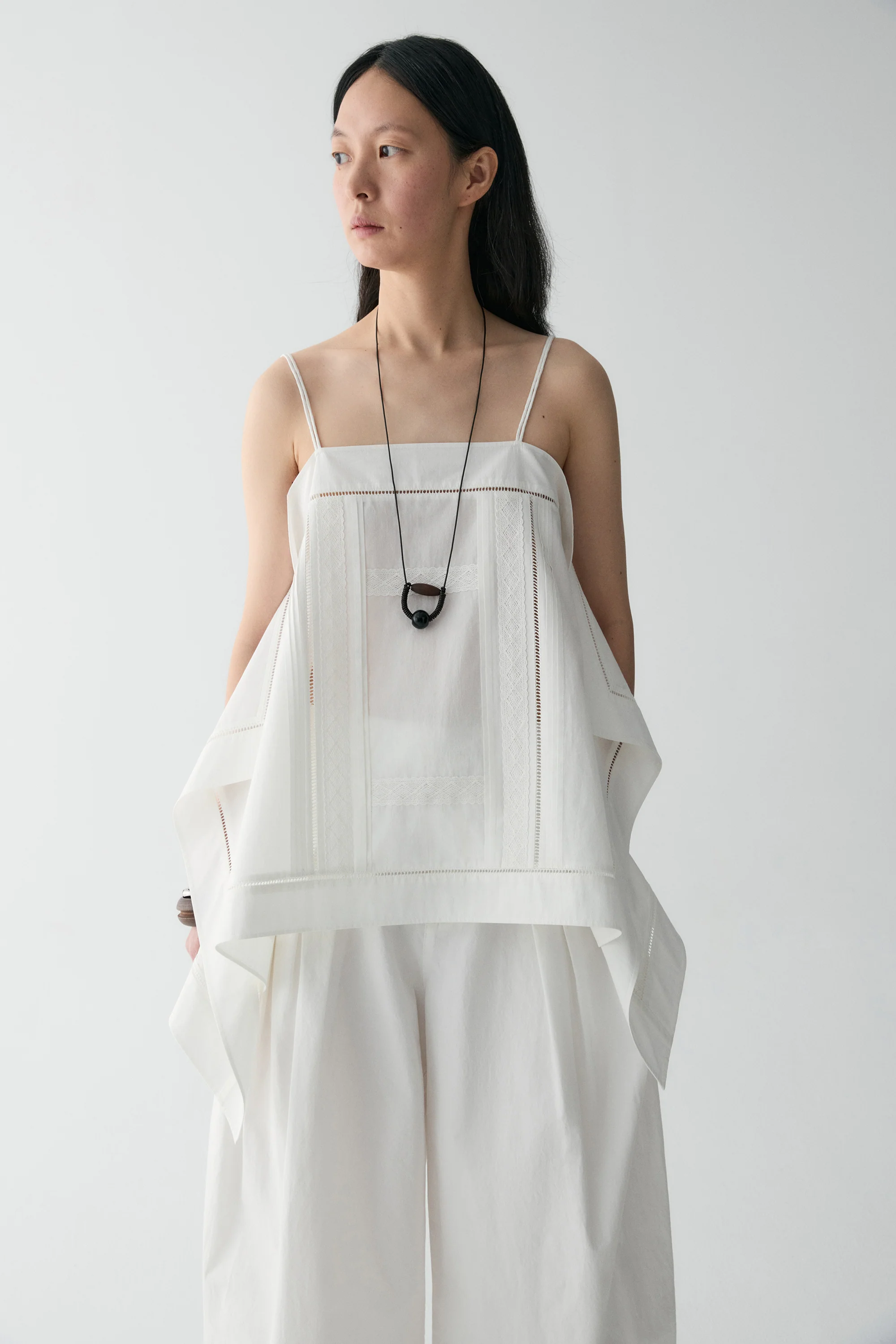 Embroidered Scarf Cami Top - Image 8