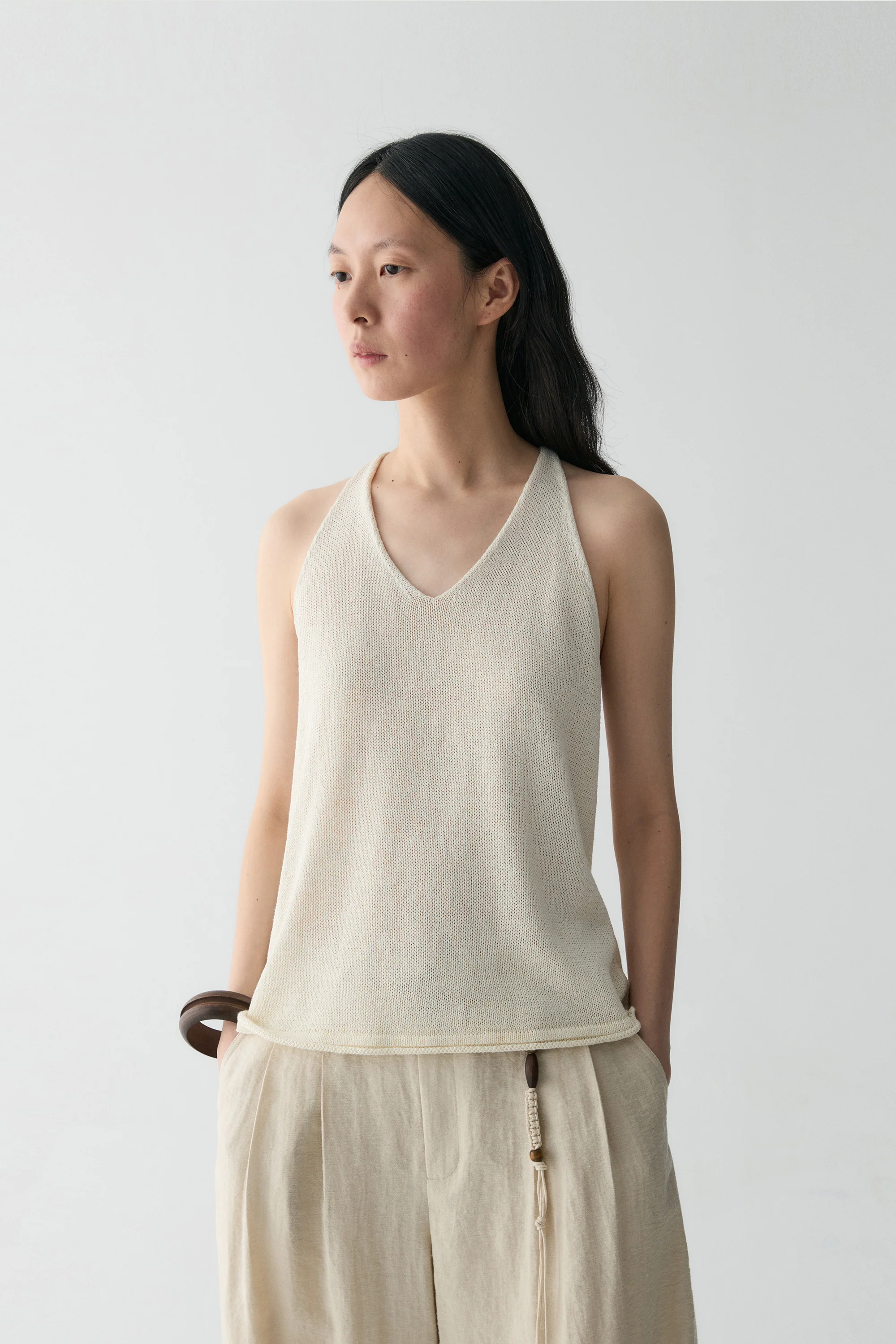 Halterneck Knitted Top