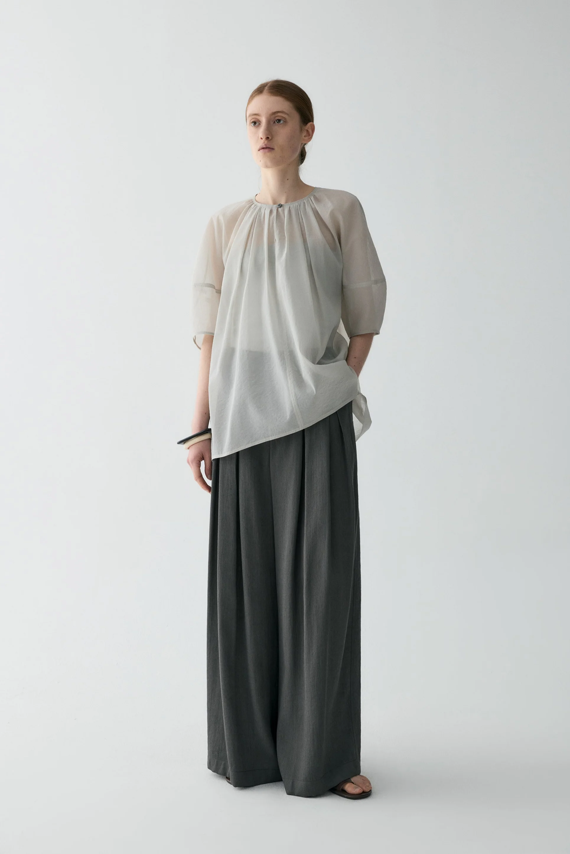 Tailored Wide-leg Trousers - Image 20