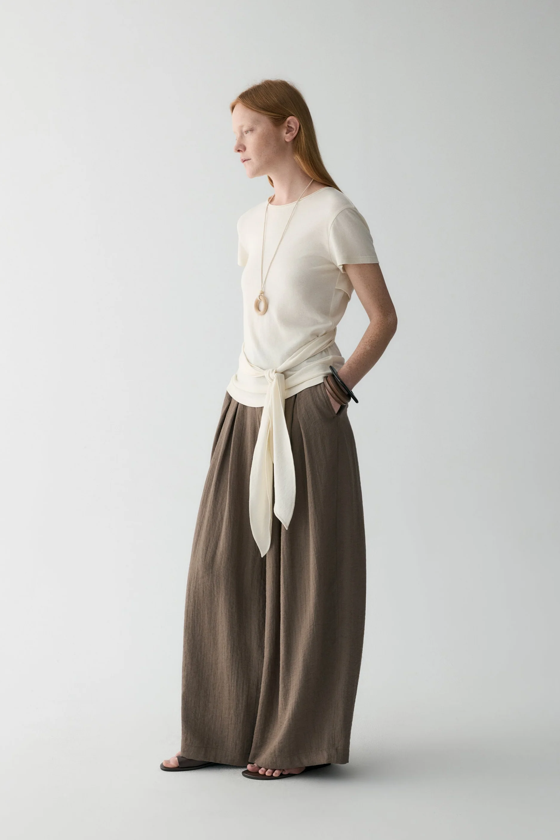 Tailored Wide-leg Trousers - Image 4