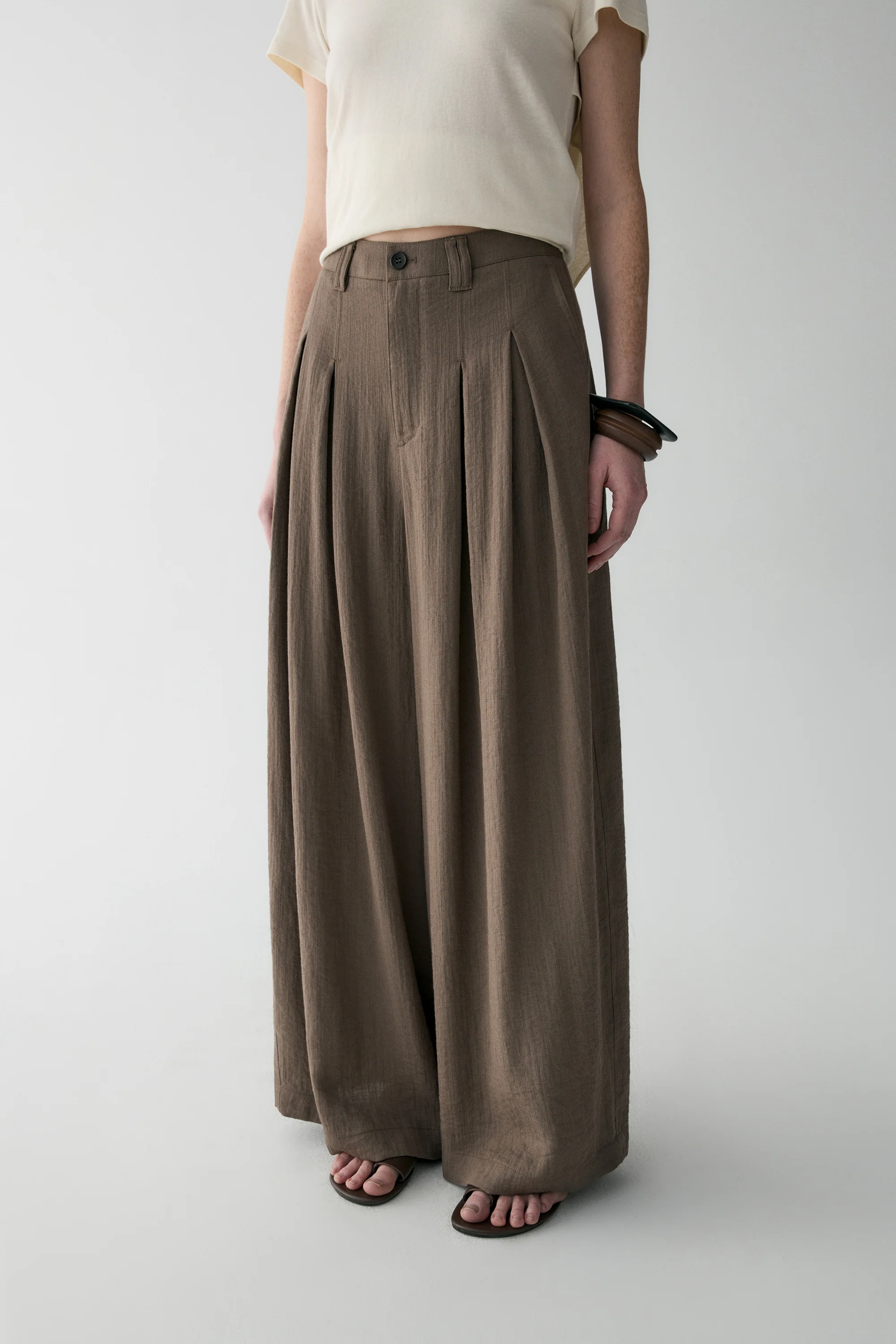 Tailored Wide-leg Trousers - Image 6