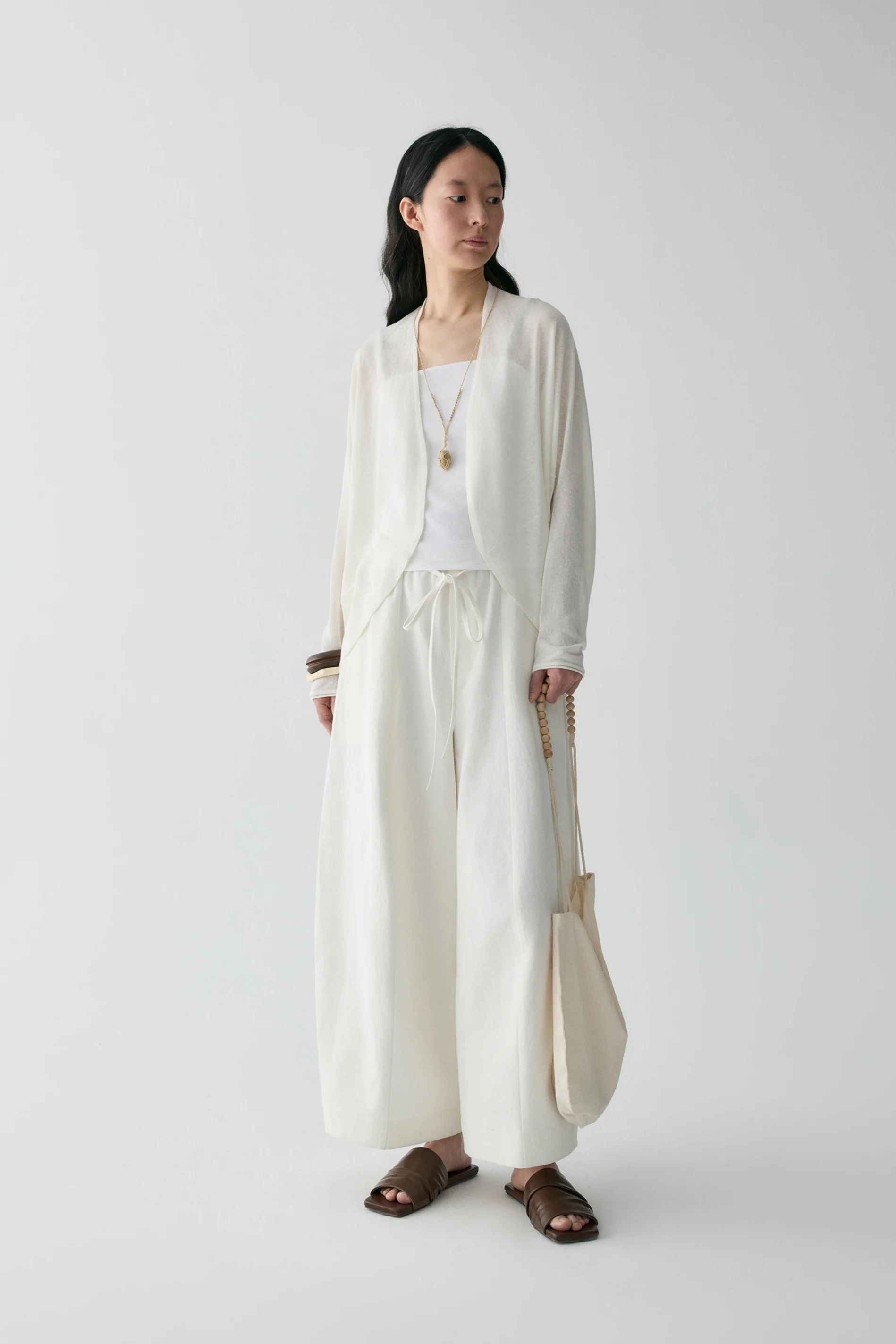 Cotton-linen Ballon Pants