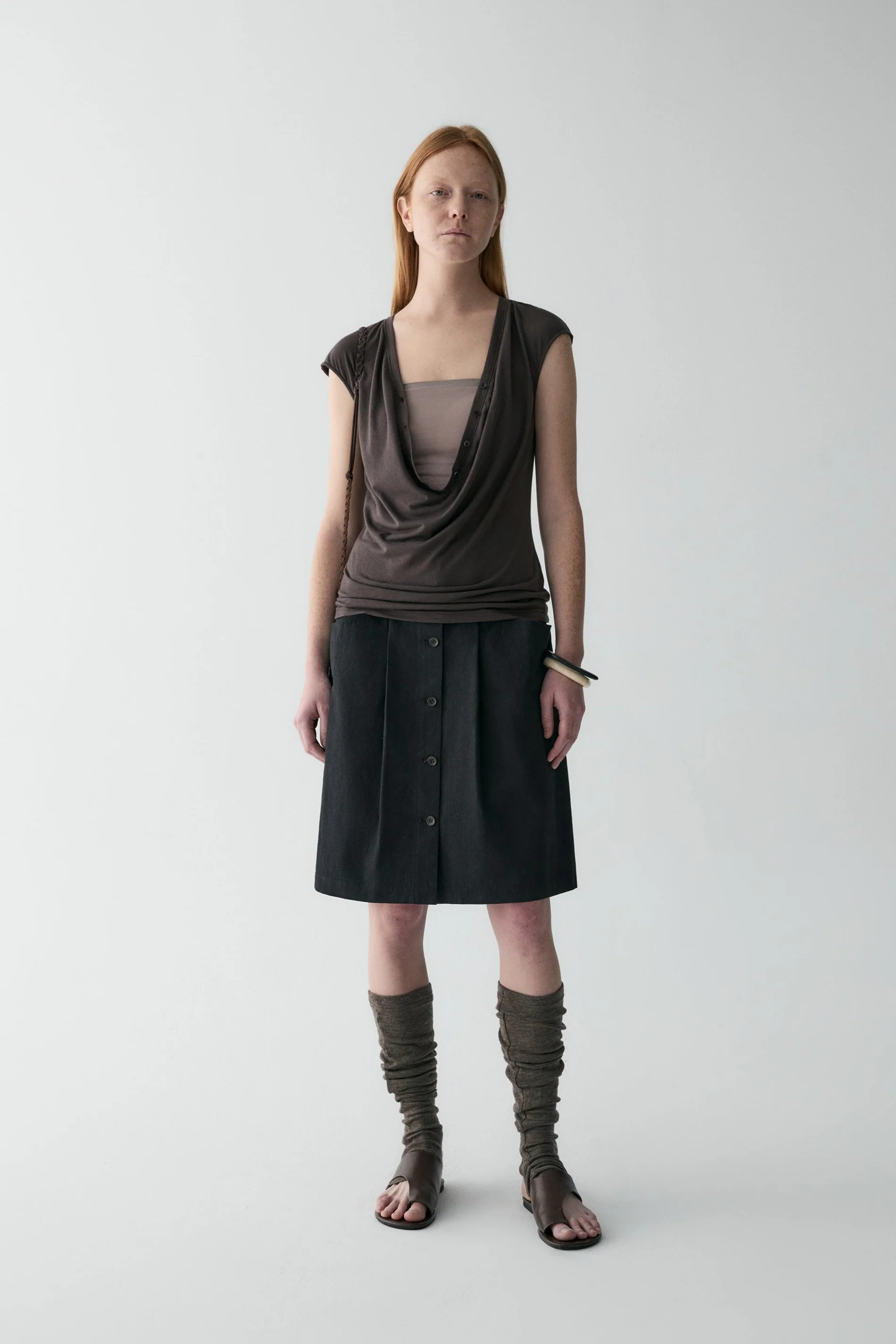 Chinese-inspired A-line Skirt