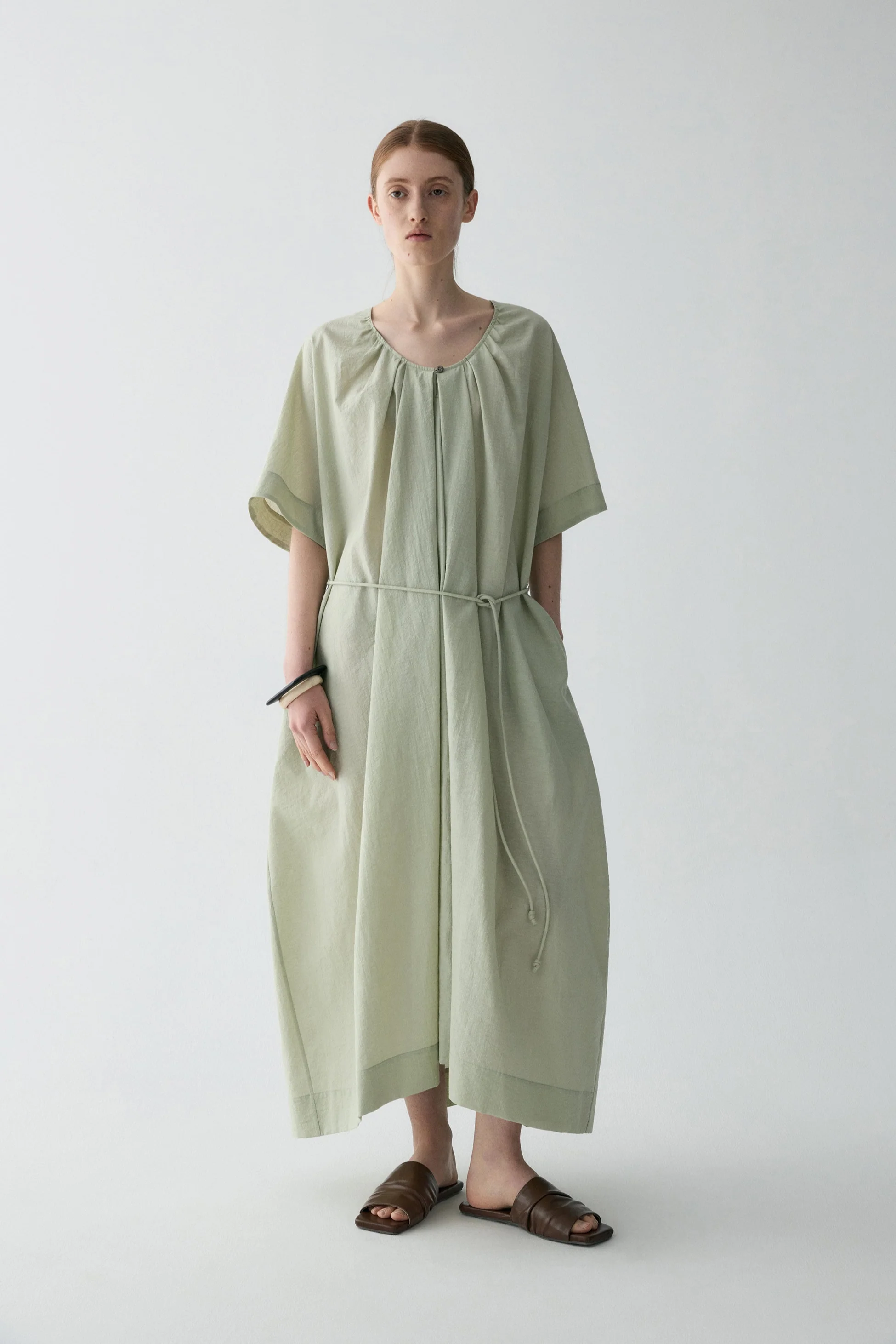 U-line Smock Cotton Dress - Image 18