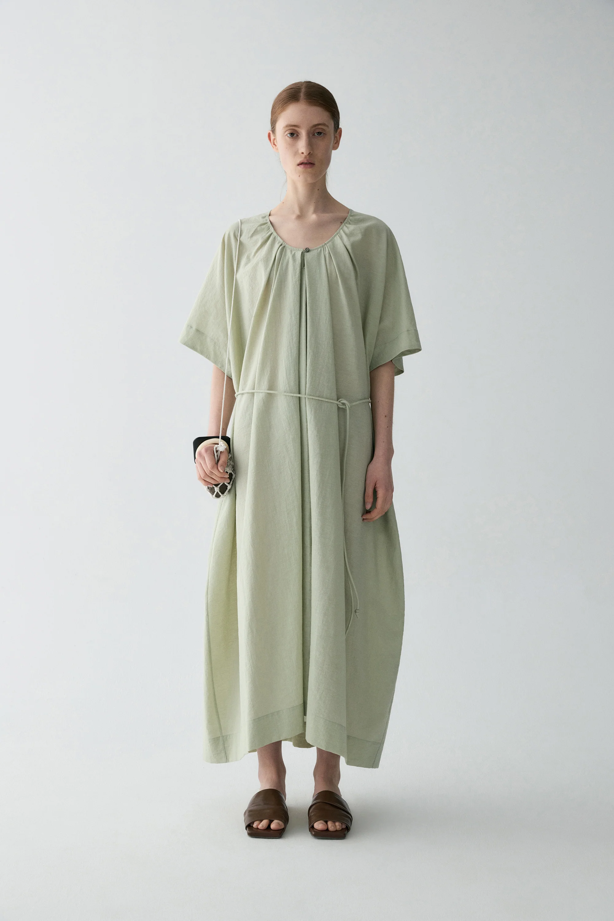 U-line Smock Cotton Dress - Image 19