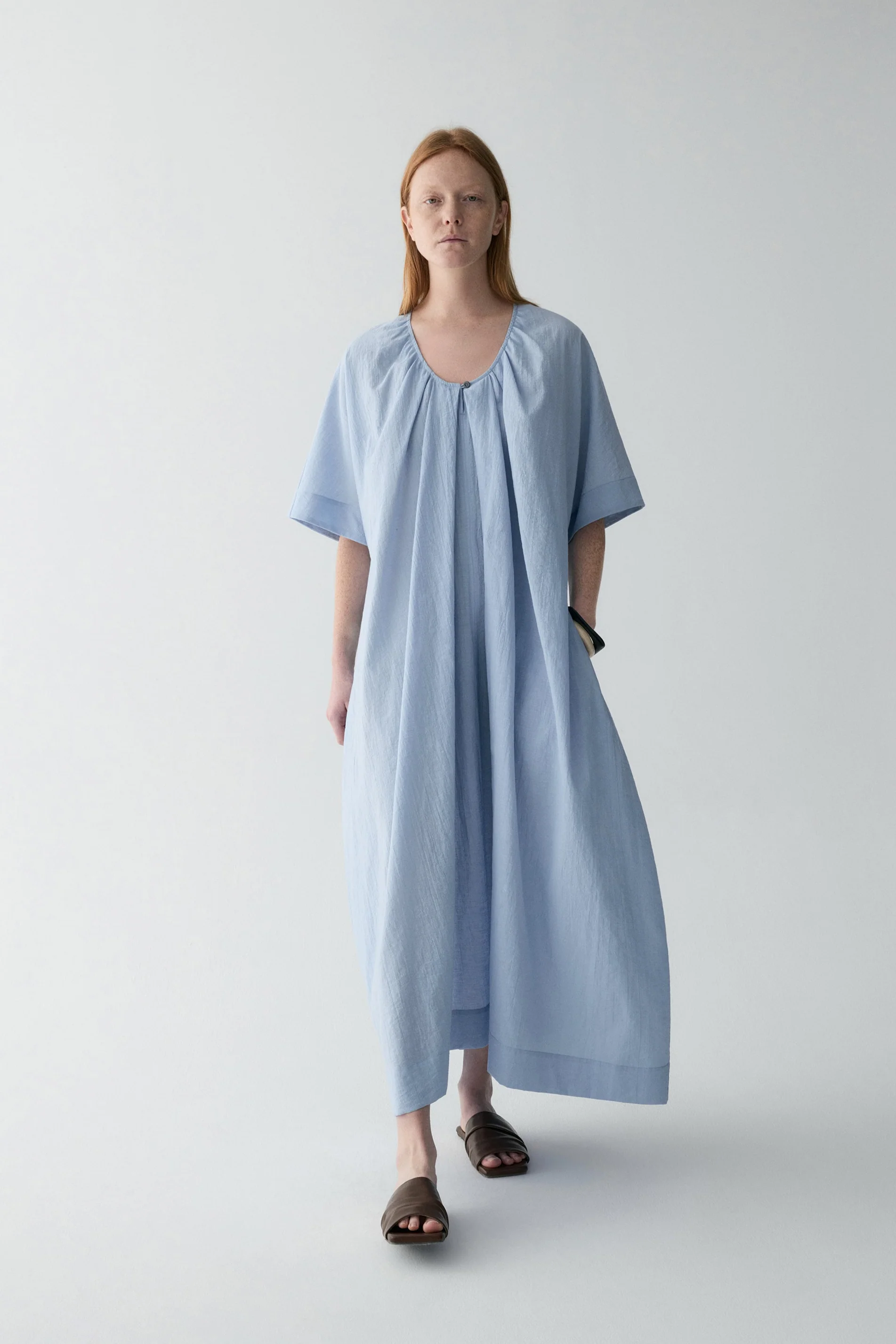 U-line Smock Cotton Dress - Image 3