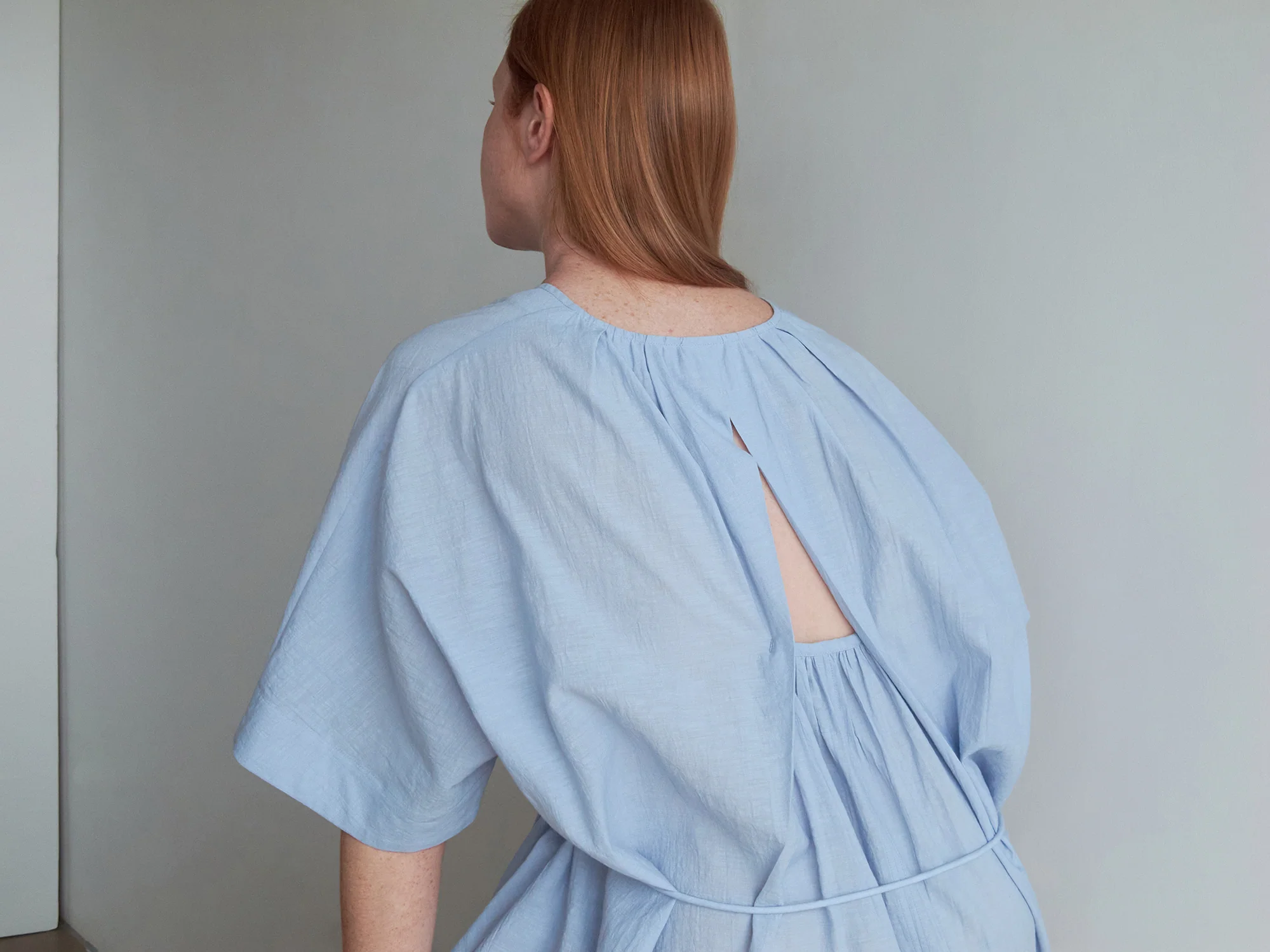 U-line Smock Cotton Dress - Image 7