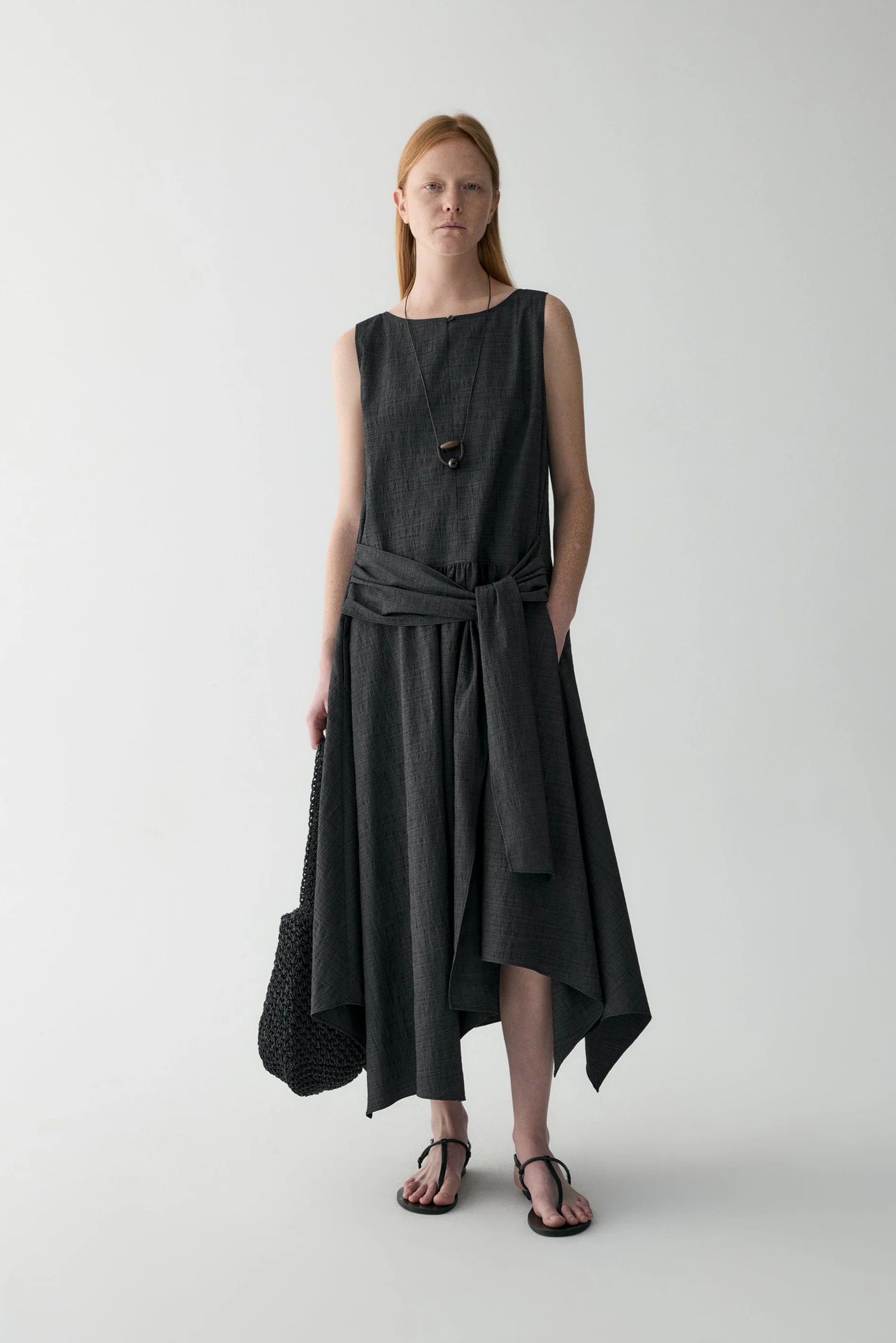 Knot-front Waist Dress