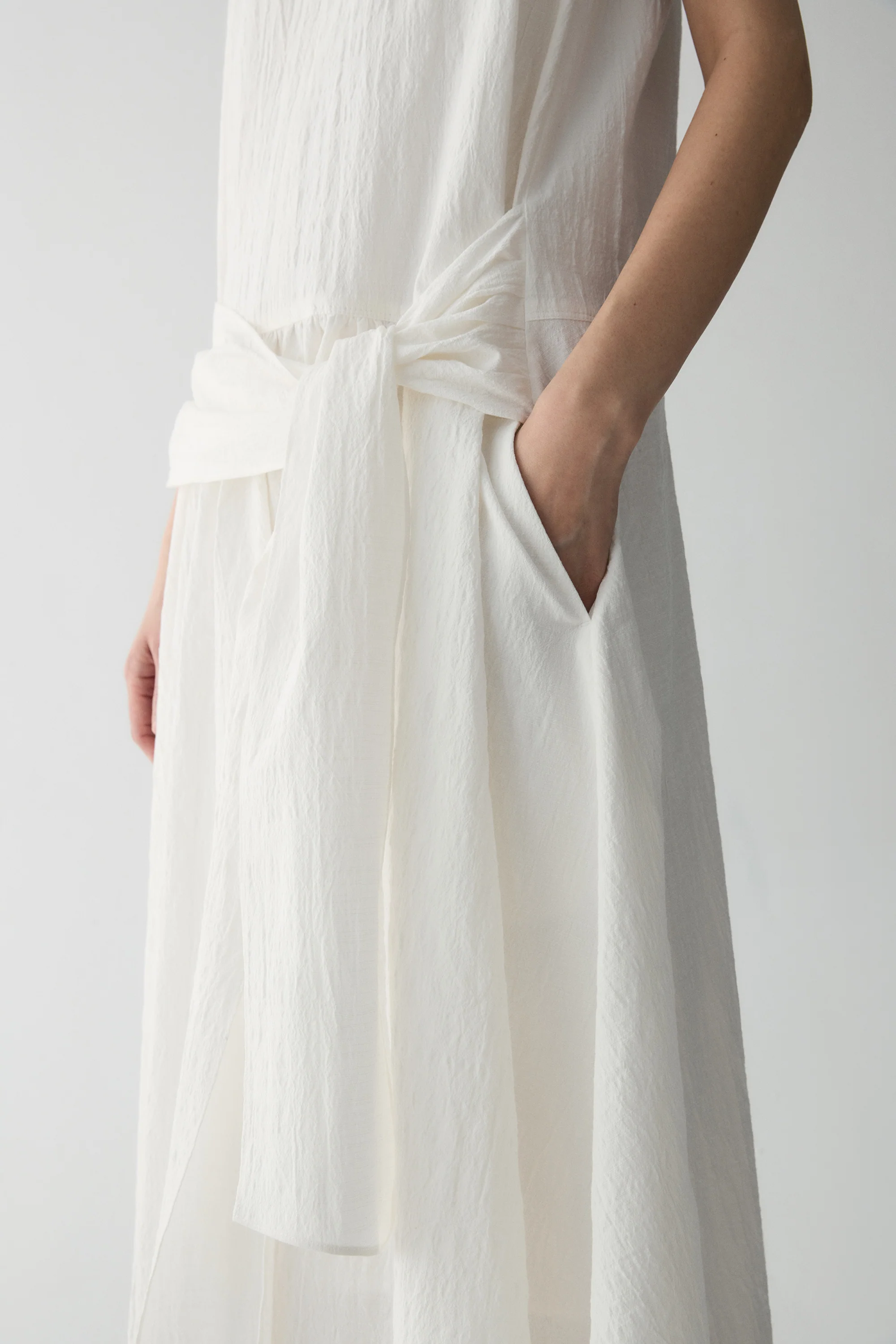 Knot-front Waist Dress - Image 11