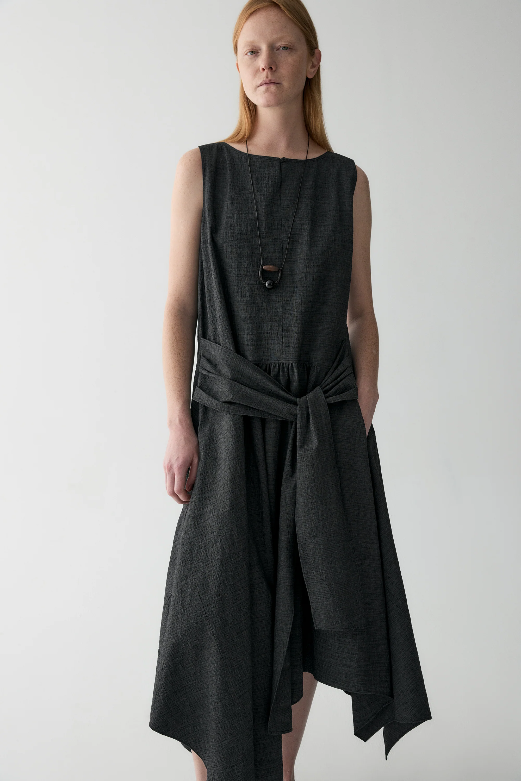 Knot-front Waist Dress - Image 17