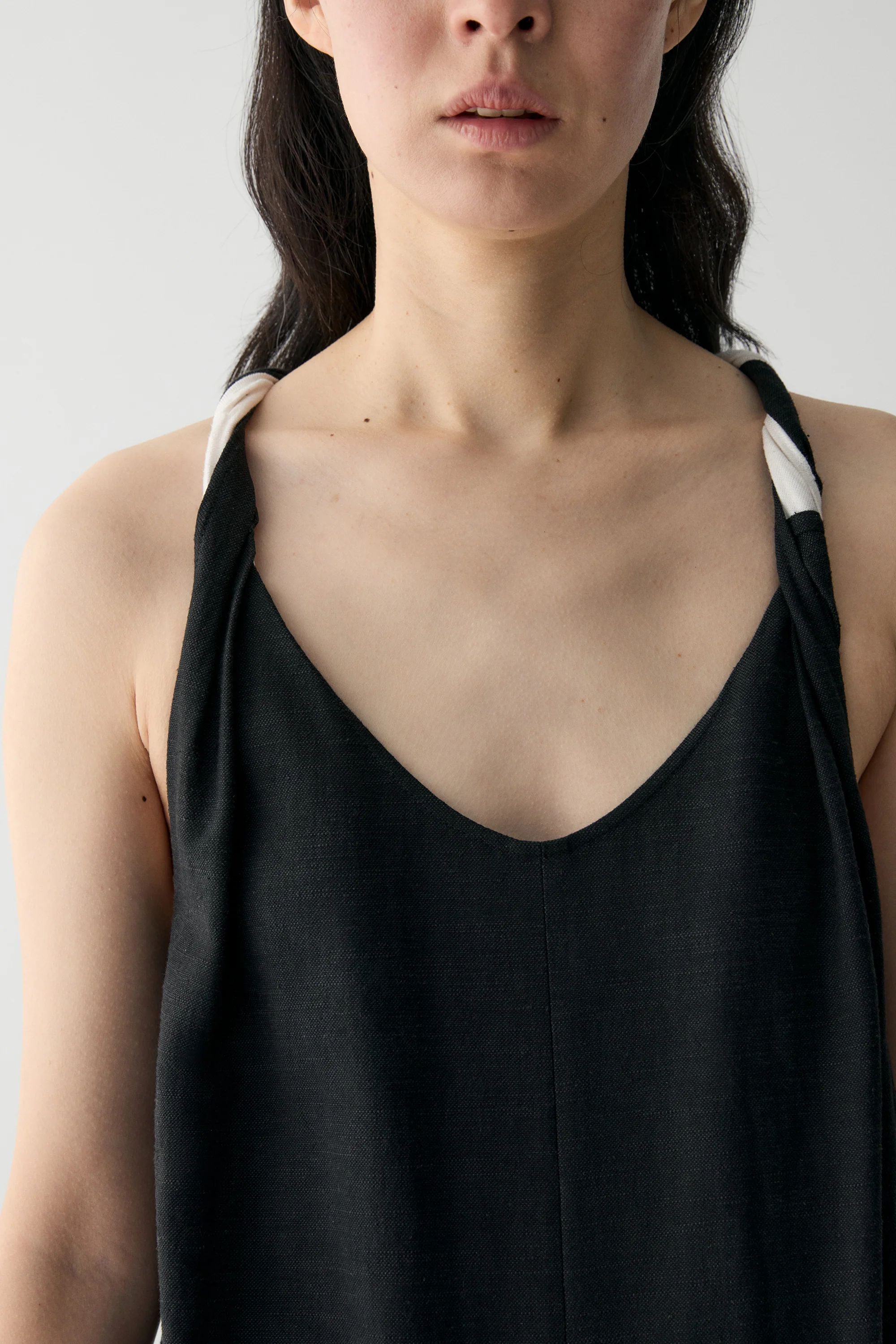 Two-tone Back Knot Dress - Image 14