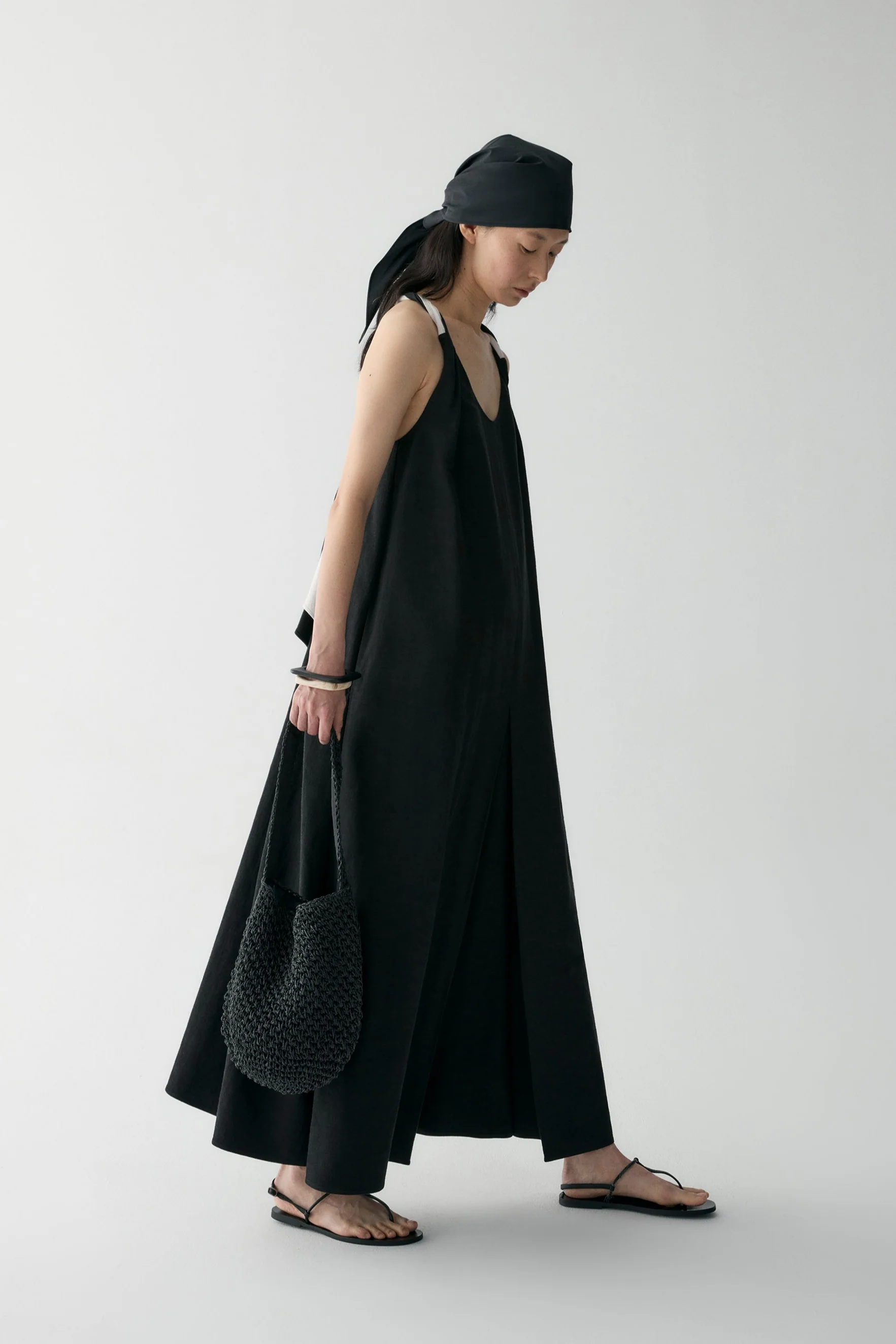 Two-tone Back Knot Dress - Image 5