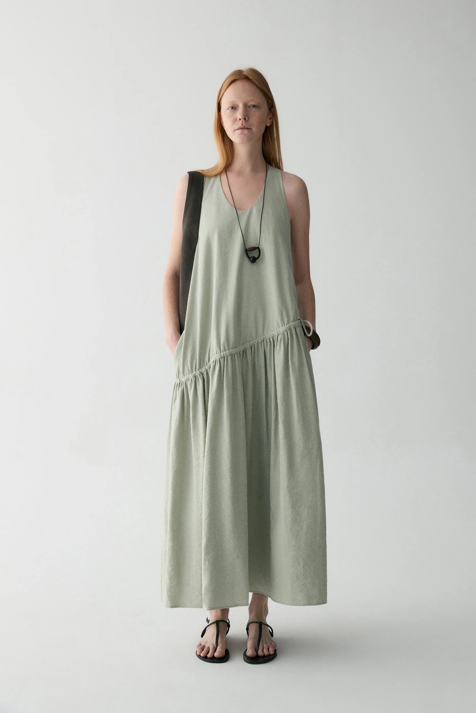 Twist-knot Halterneck Silk Dress - Image 18
