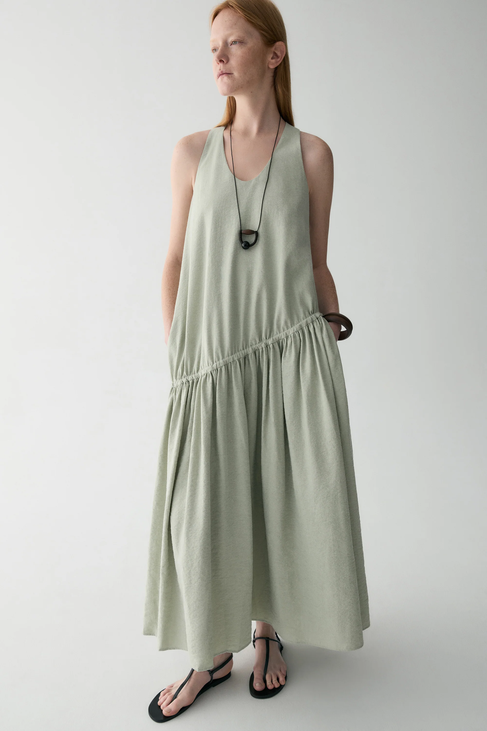 Twist-knot Halterneck Silk Dress - Image 19