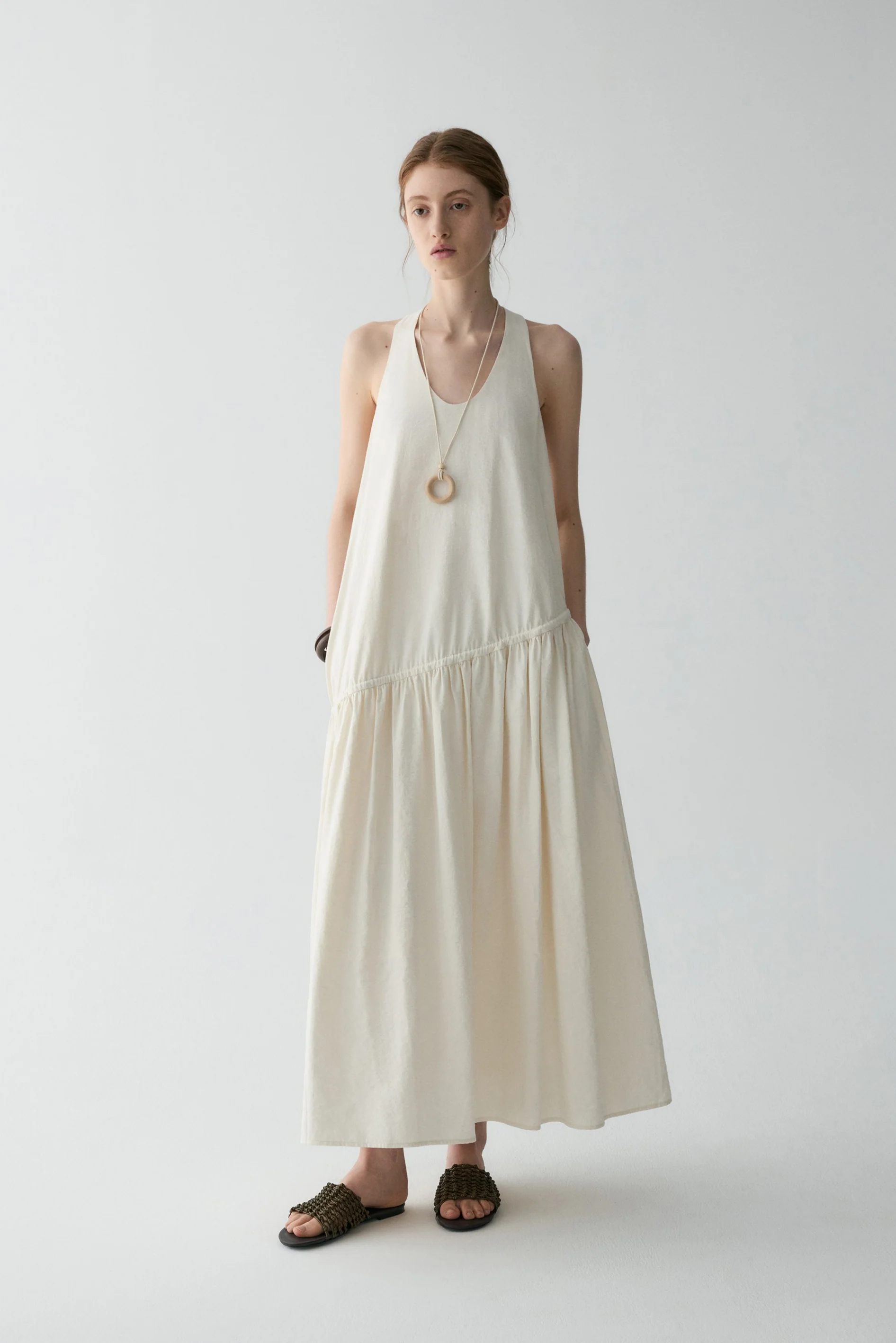 Twist-knot Halterneck Silk Dress - Image 3