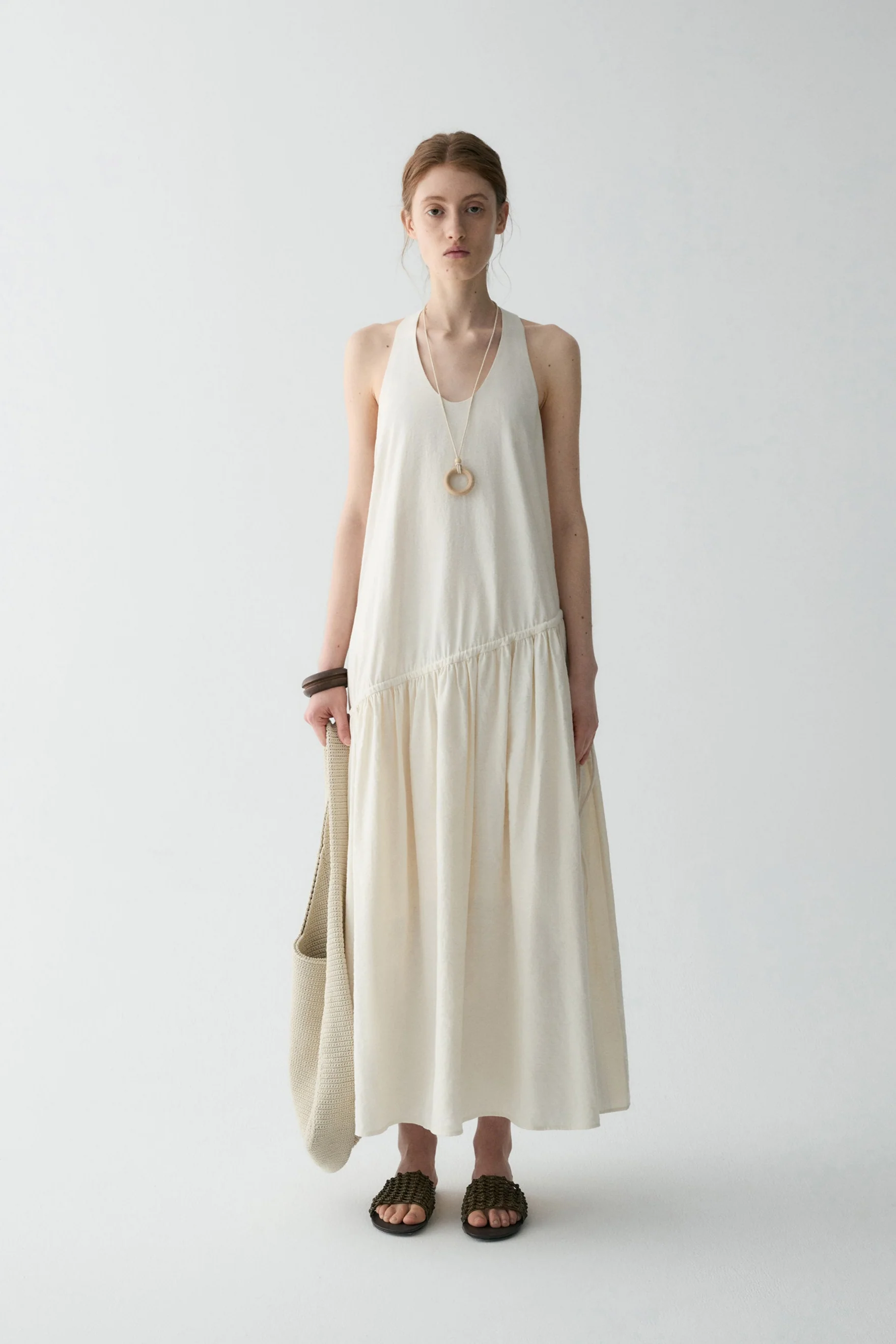Twist-knot Halterneck Silk Dress - Image 4
