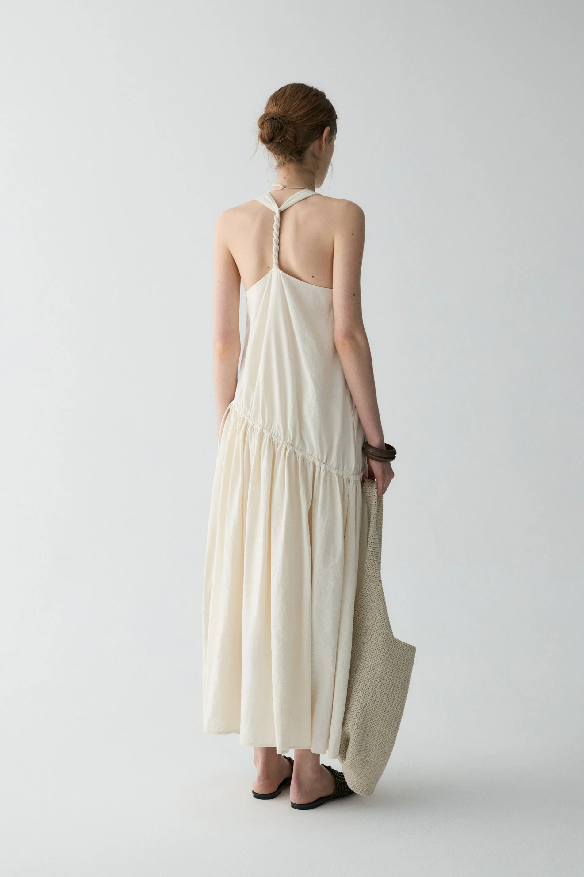 Twist-knot Halterneck Silk Dress - Image 6