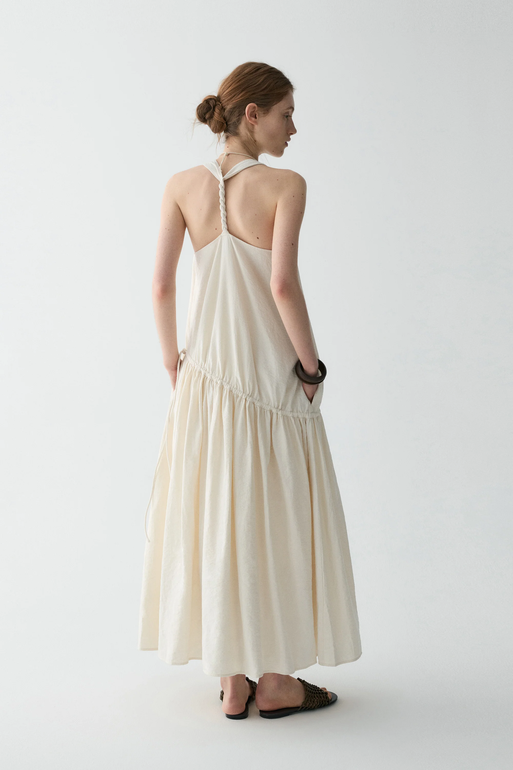 Twist-knot Halterneck Silk Dress - Image 7