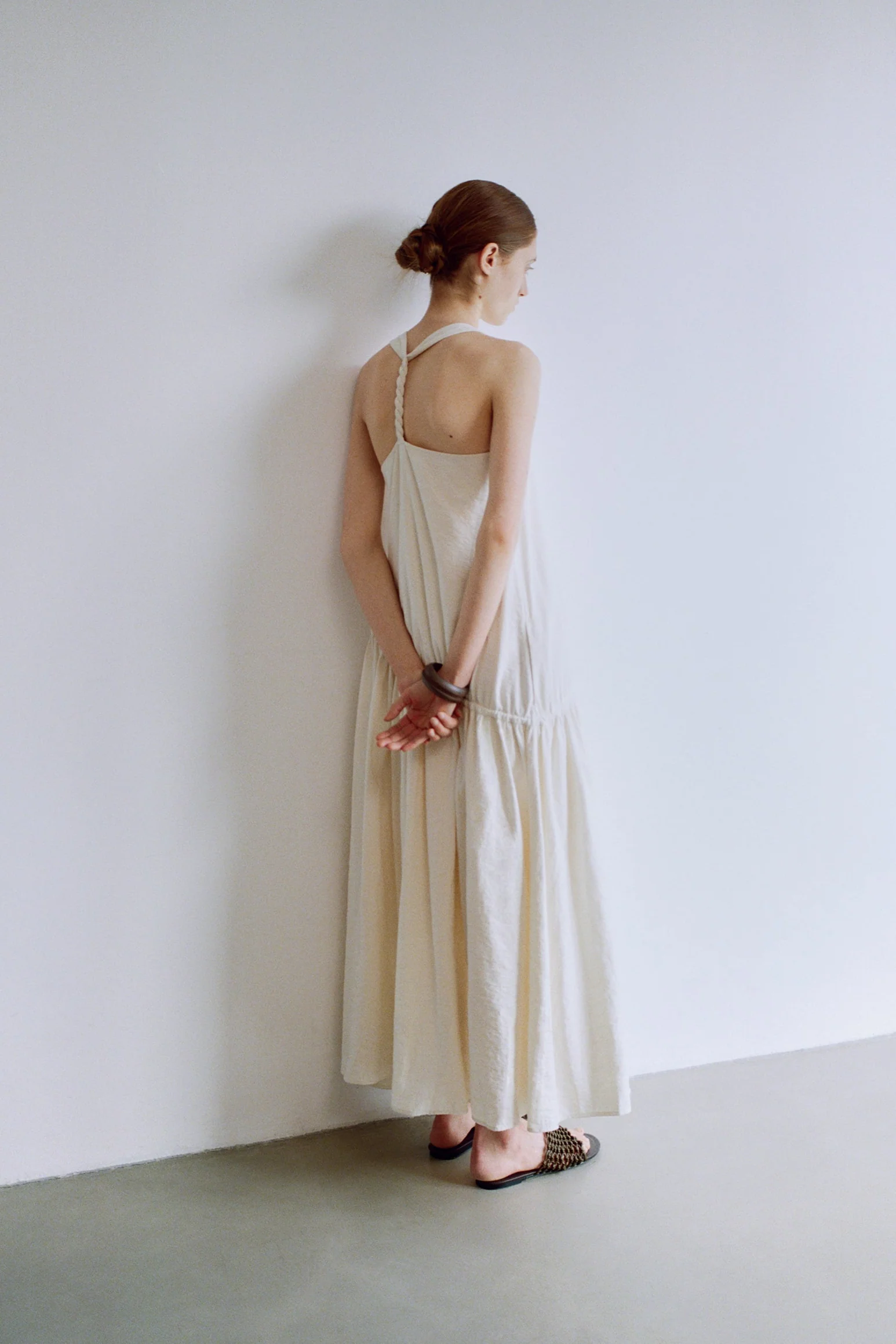 Twist-knot Halterneck Silk Dress - Image 8