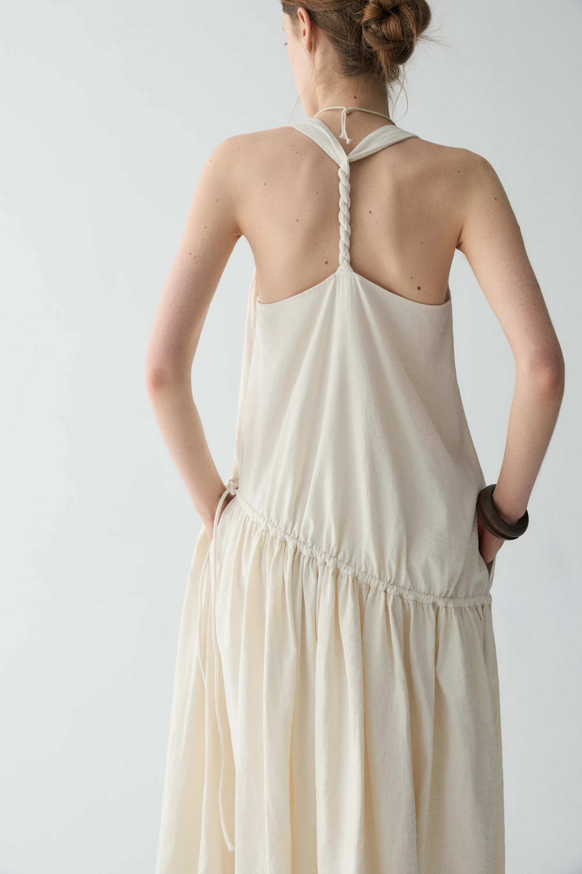 Twist-knot Halterneck Silk Dress - Image 9