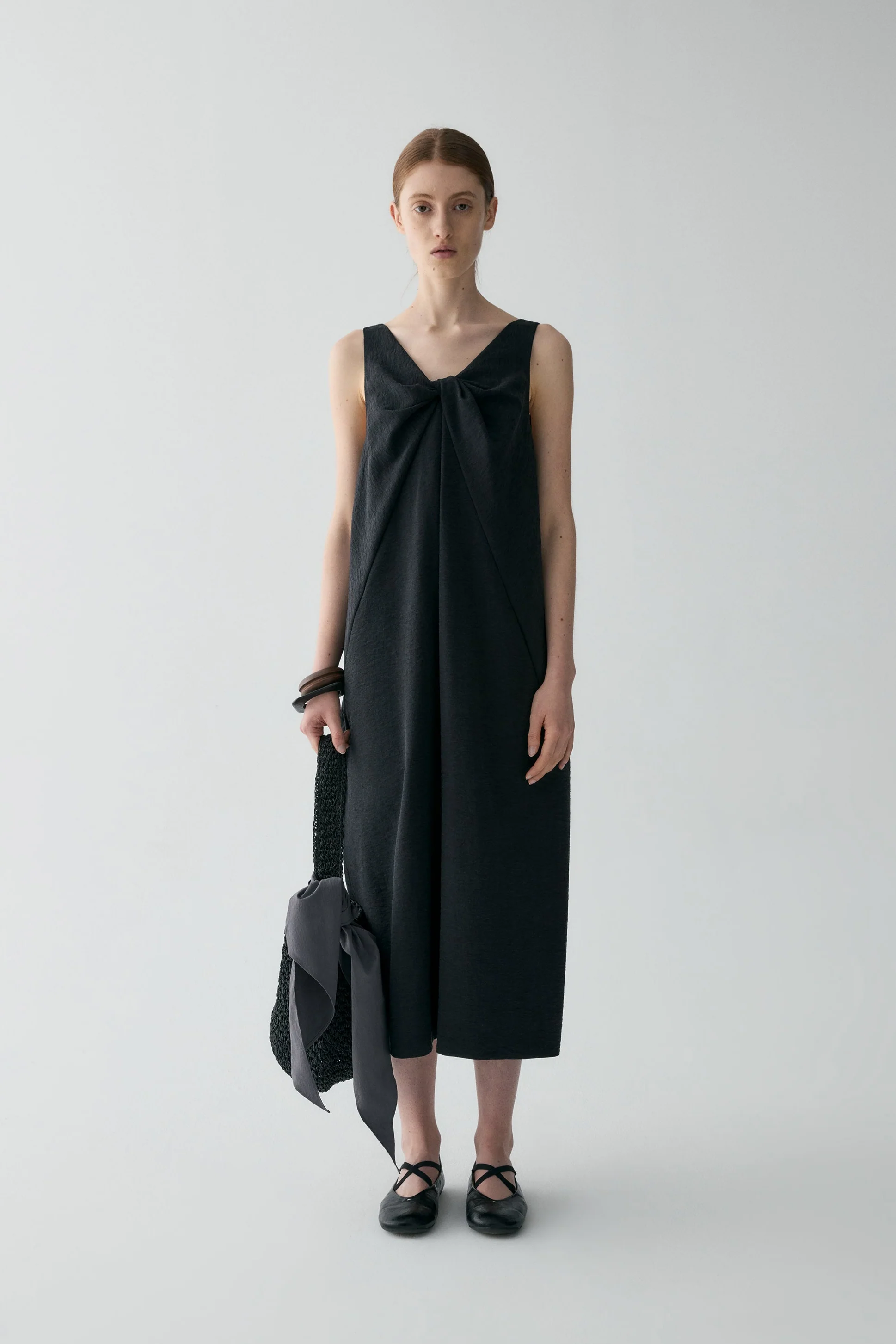 Bow Knot Silk Dress - Image 19