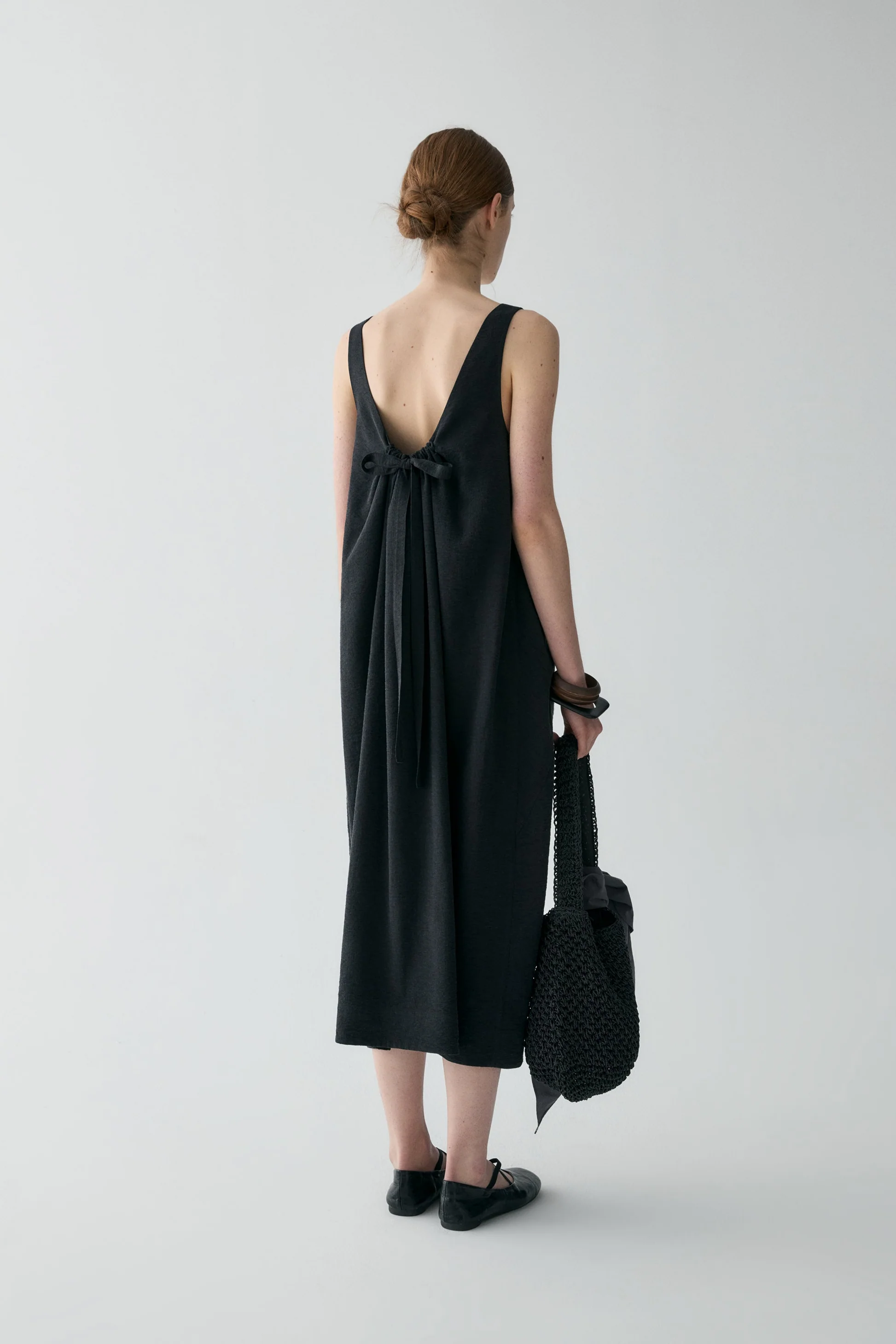 Bow Knot Silk Dress - Image 20