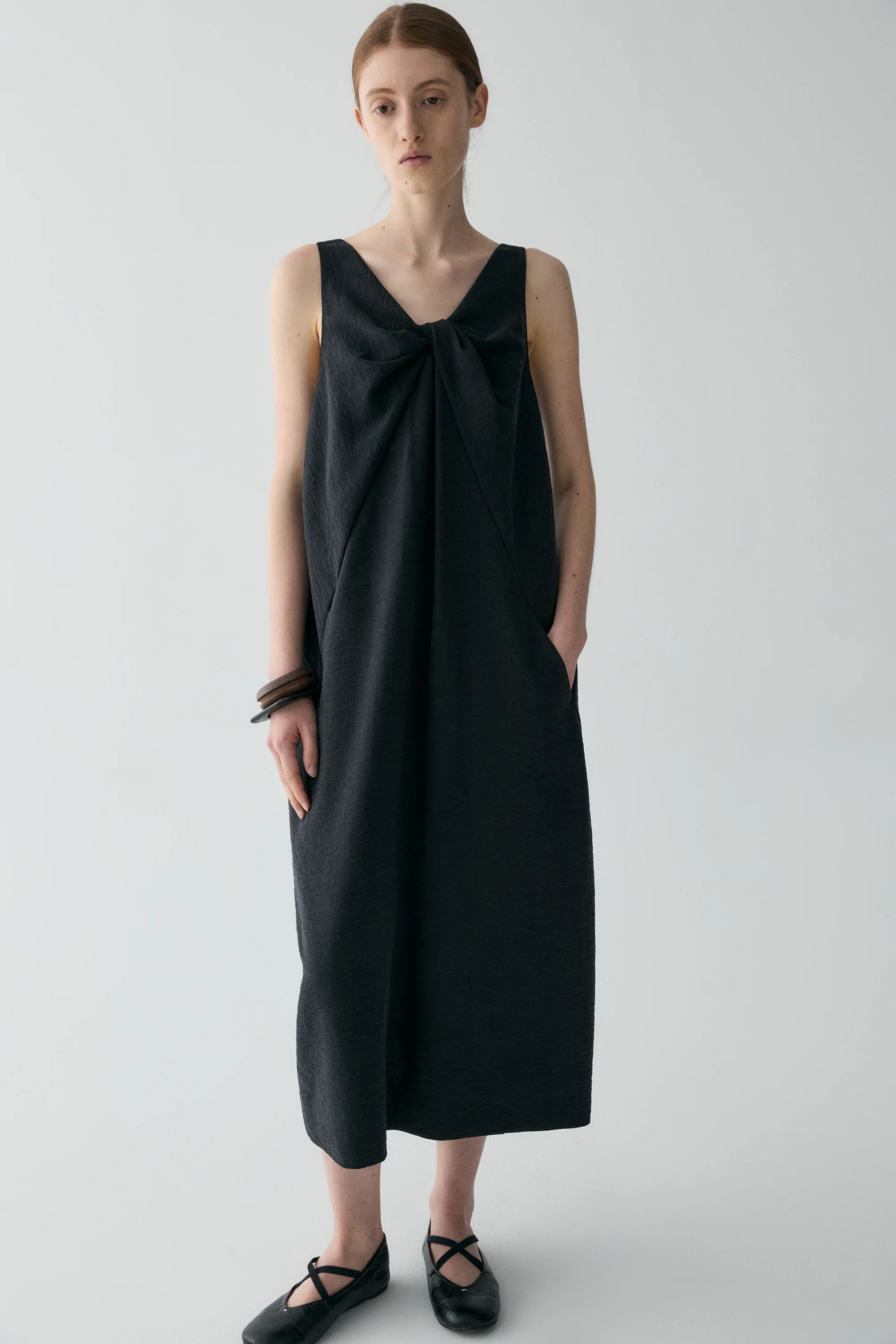 Bow Knot Silk Dress - Image 21