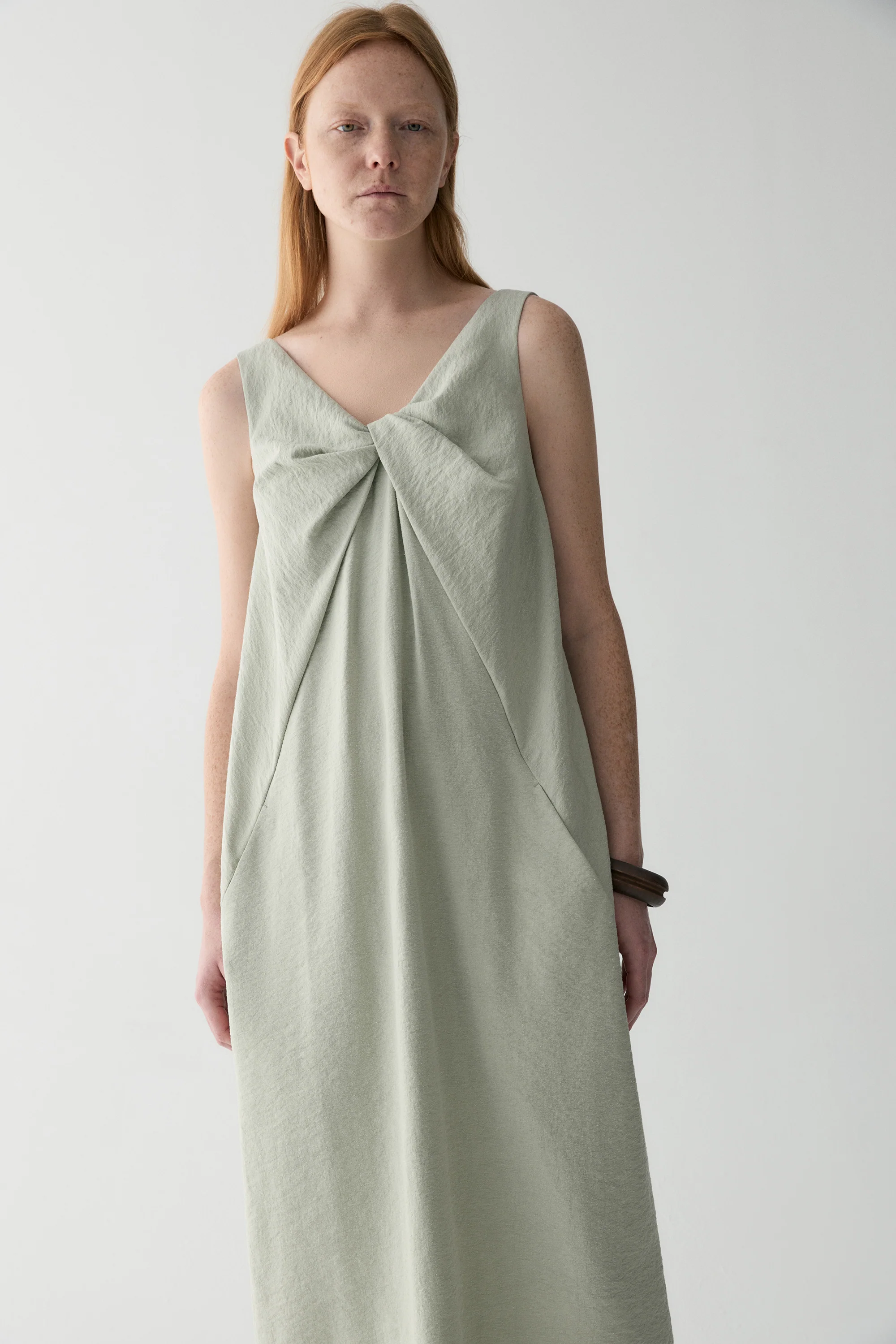Bow Knot Silk Dress - Image 7