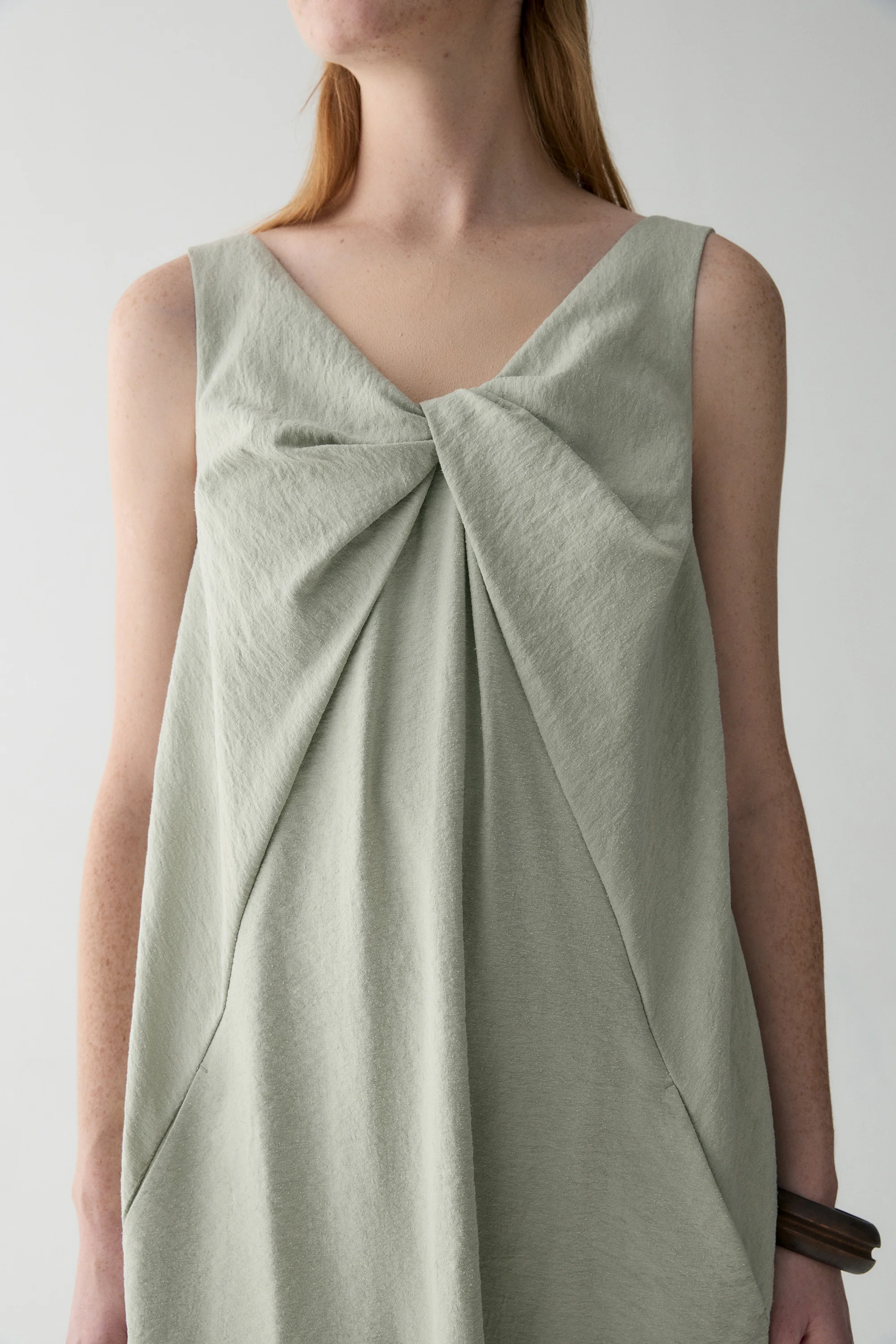 Bow Knot Silk Dress - Image 8