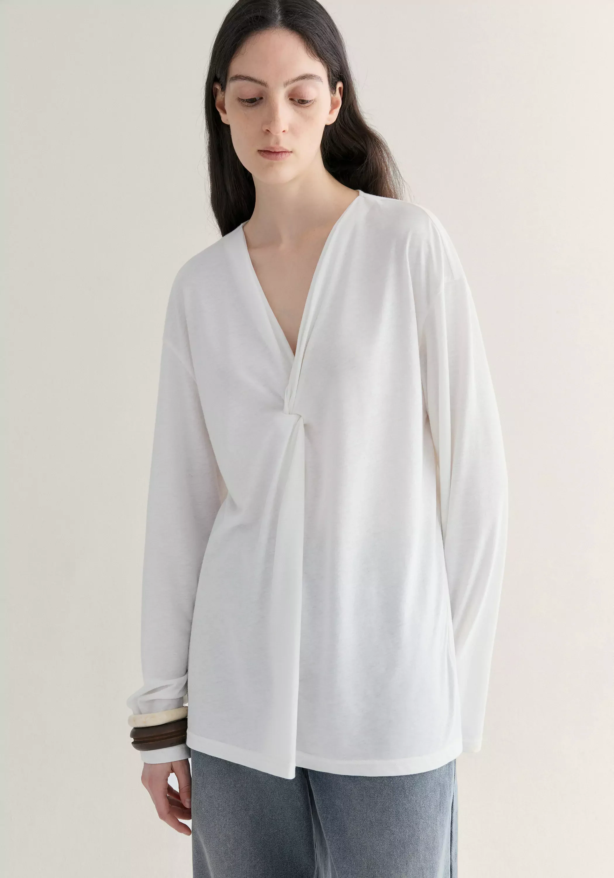 Twisted V-neck Top - Image 11