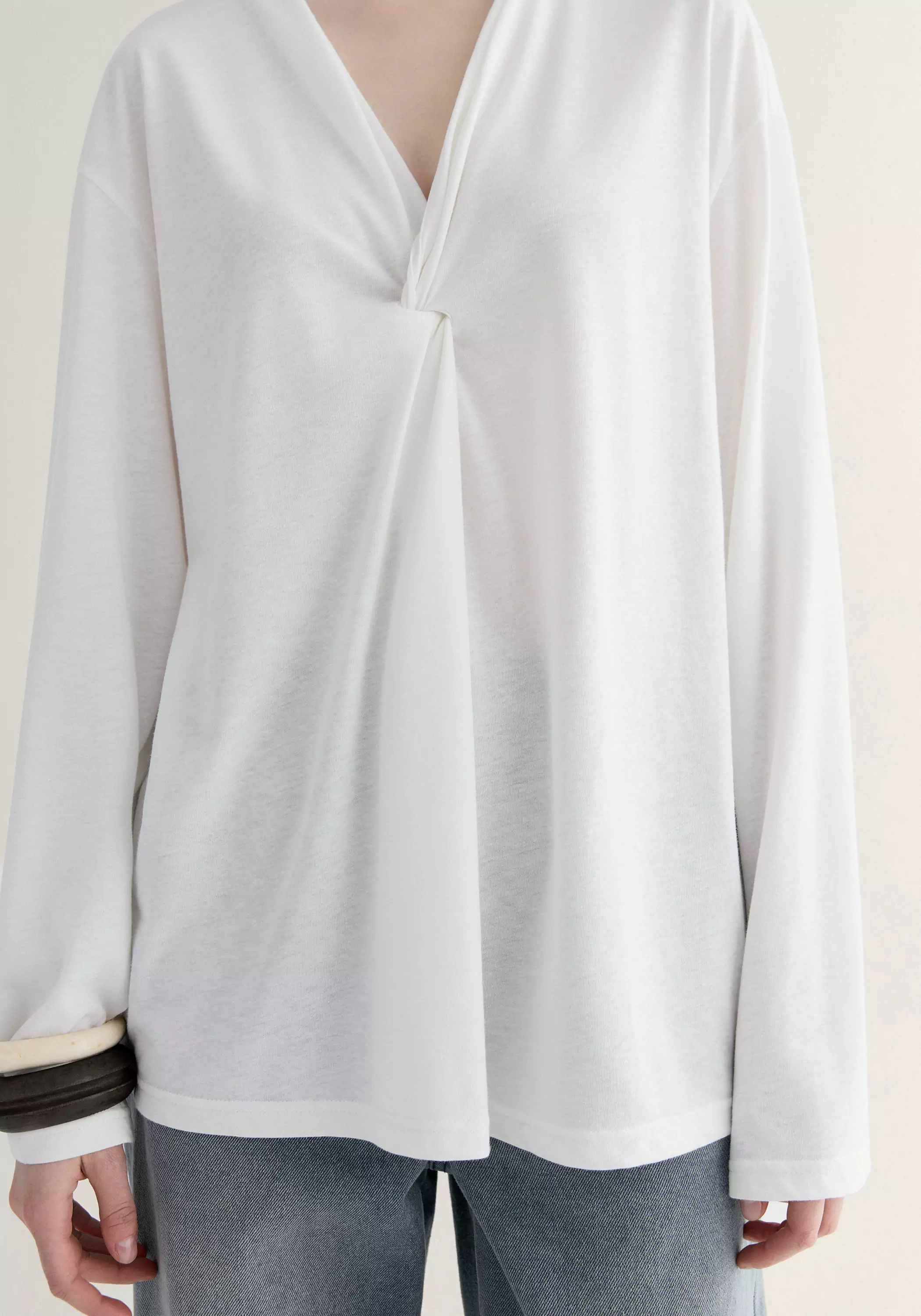 Twisted V-neck Top - Image 14