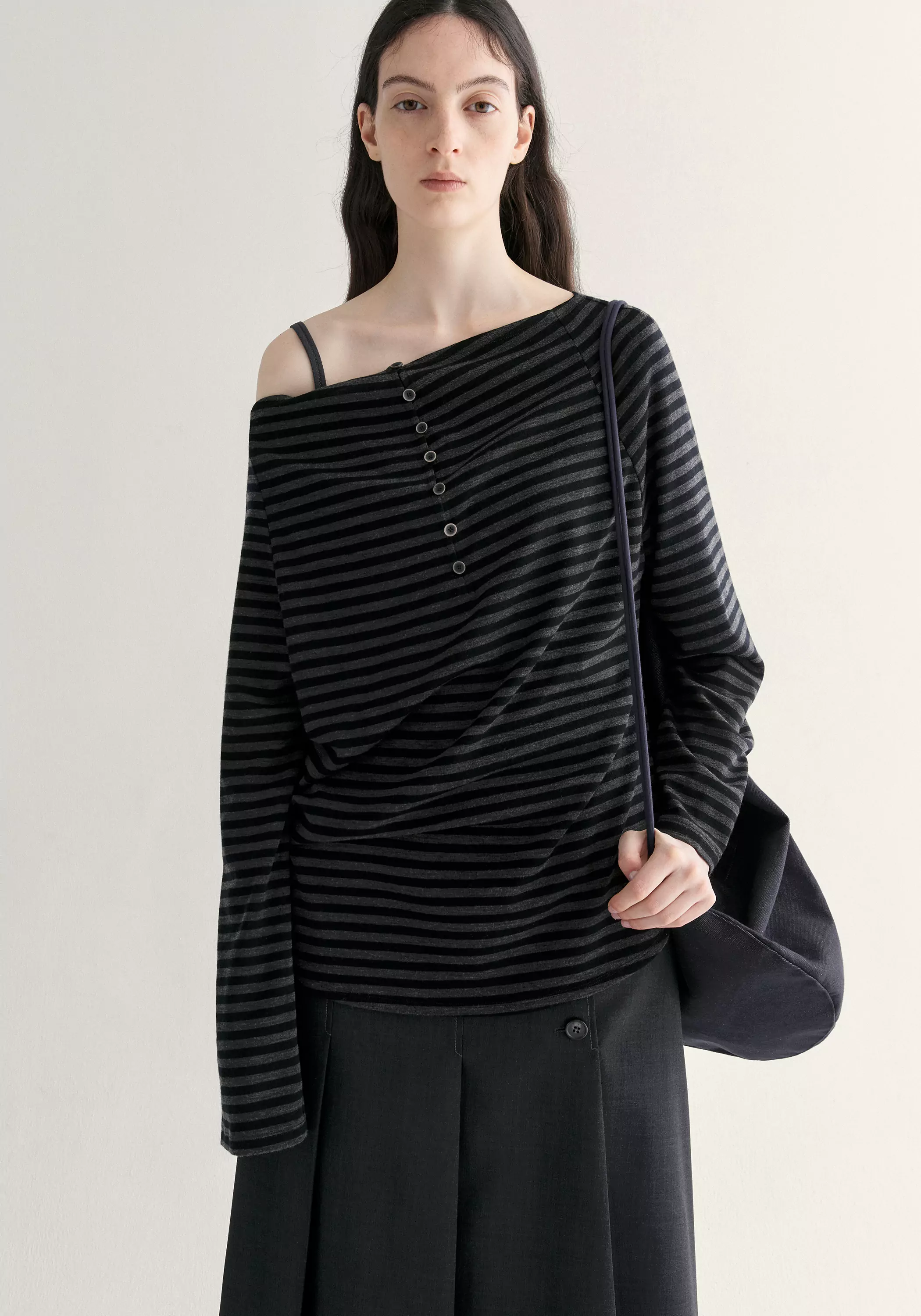 Two-way Striped T-shirt - Image 10