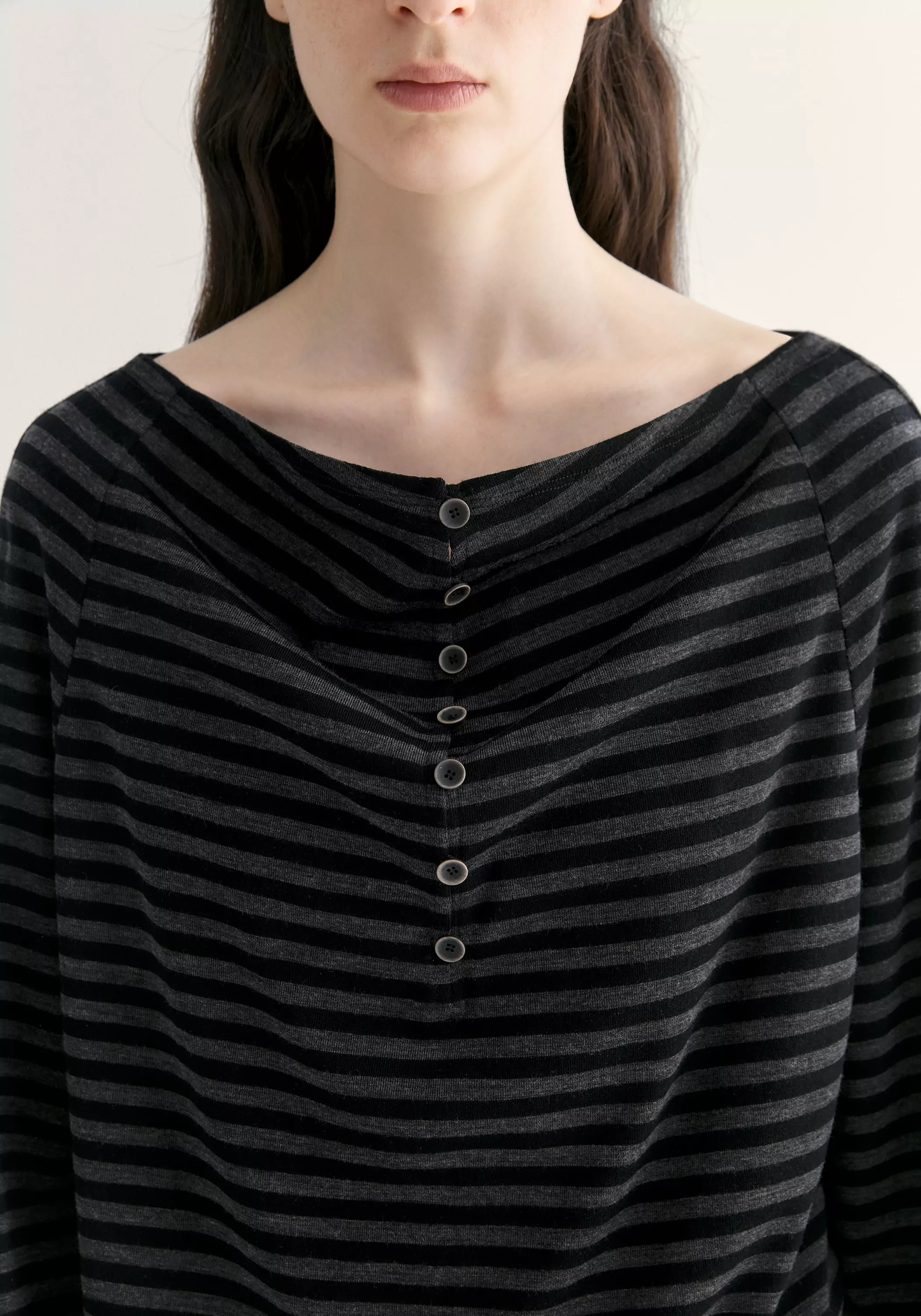 Two-way Striped T-shirt - Image 11