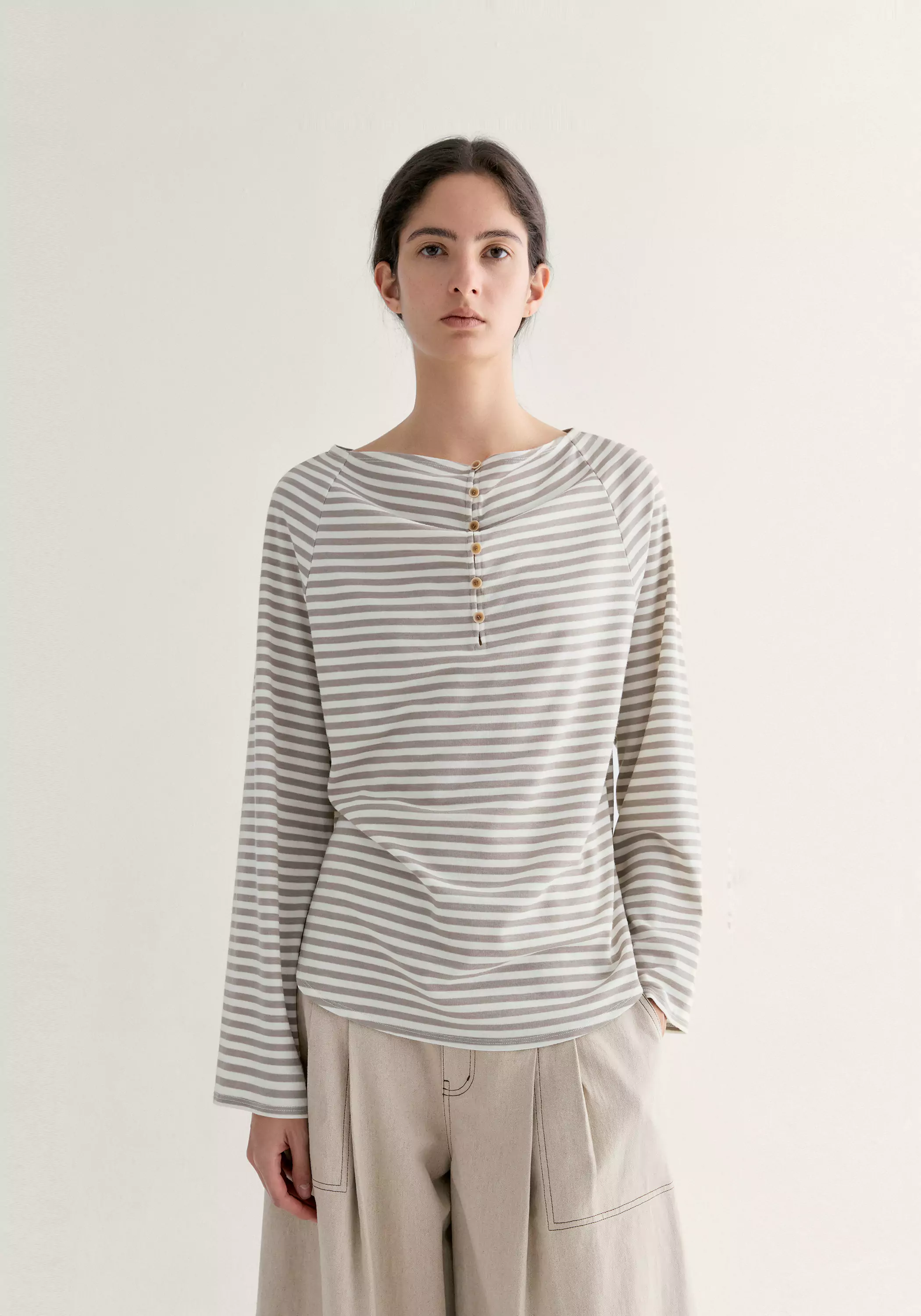 Two-way Striped T-shirt - Image 3