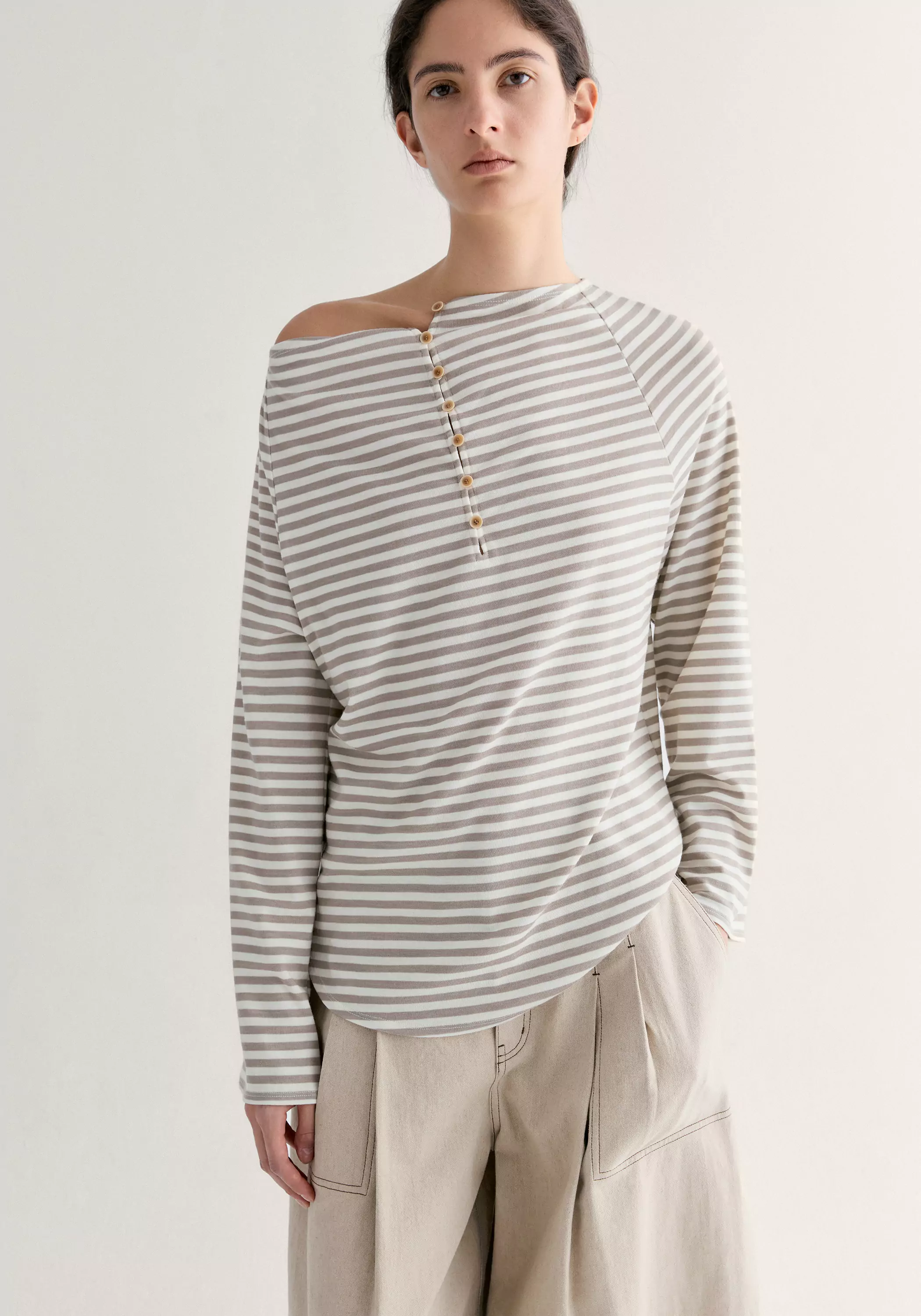 Two-way Striped T-shirt - Image 6