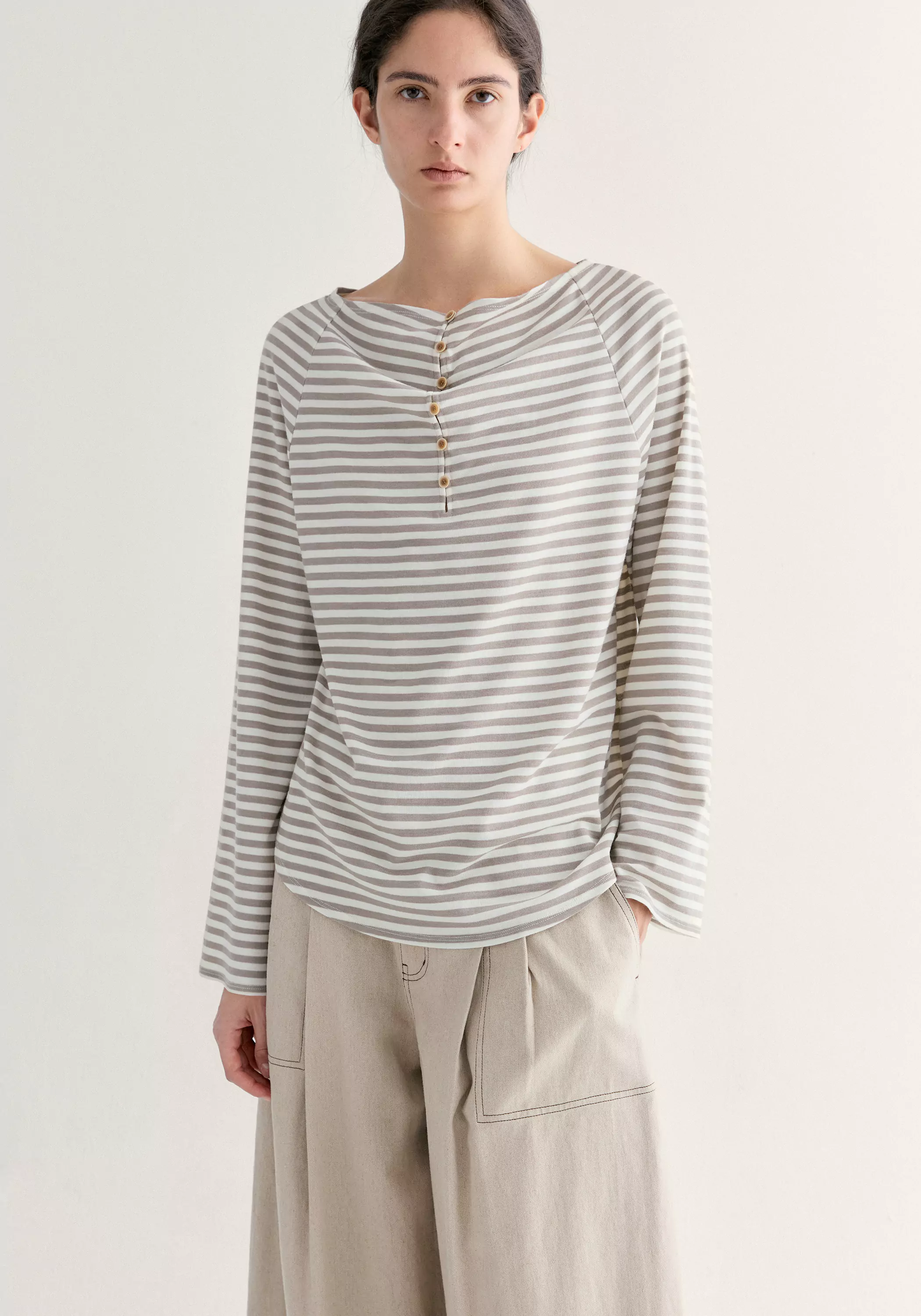 Two-way Striped T-shirt - Image 7