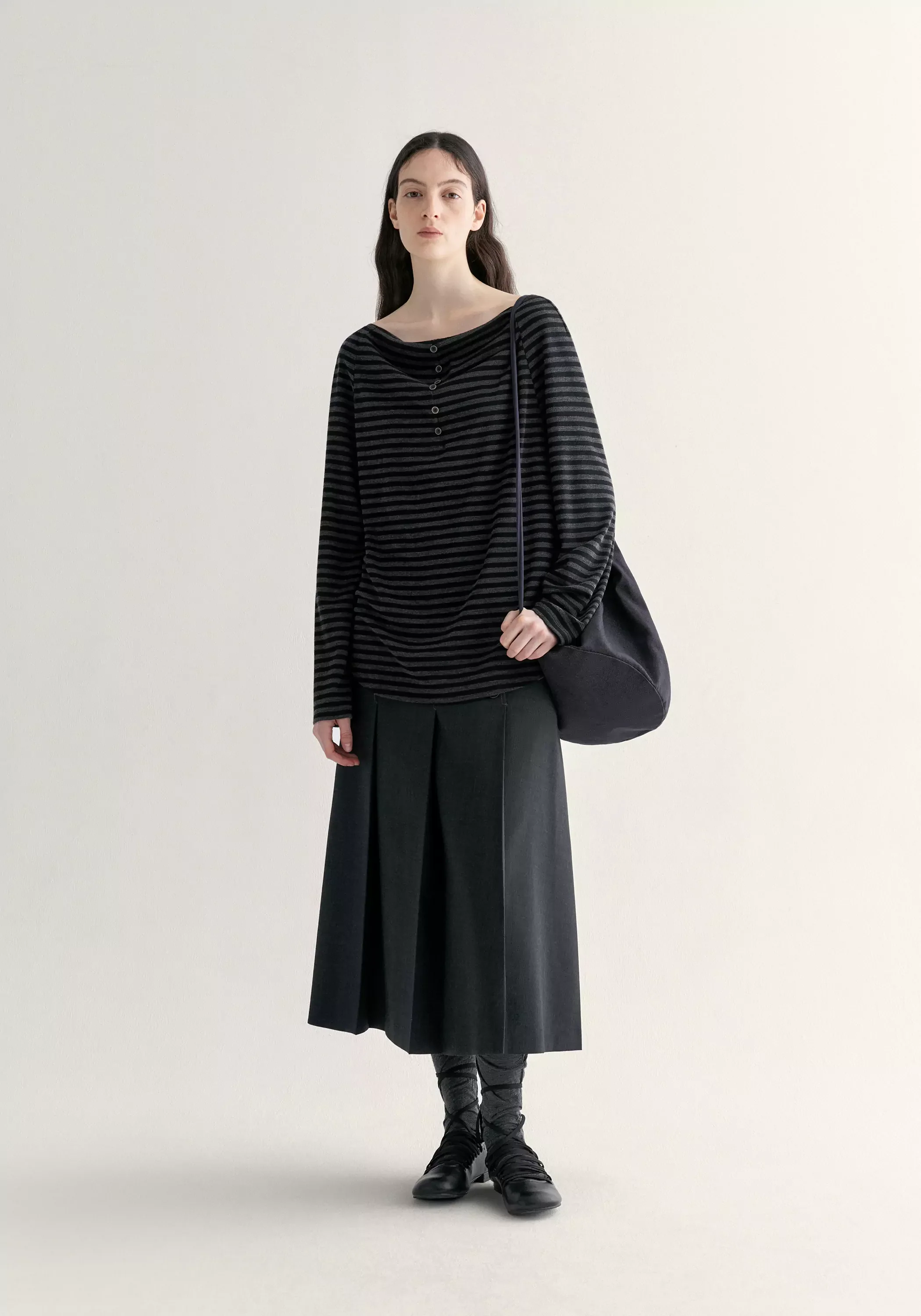 Two-way Striped T-shirt - Image 8