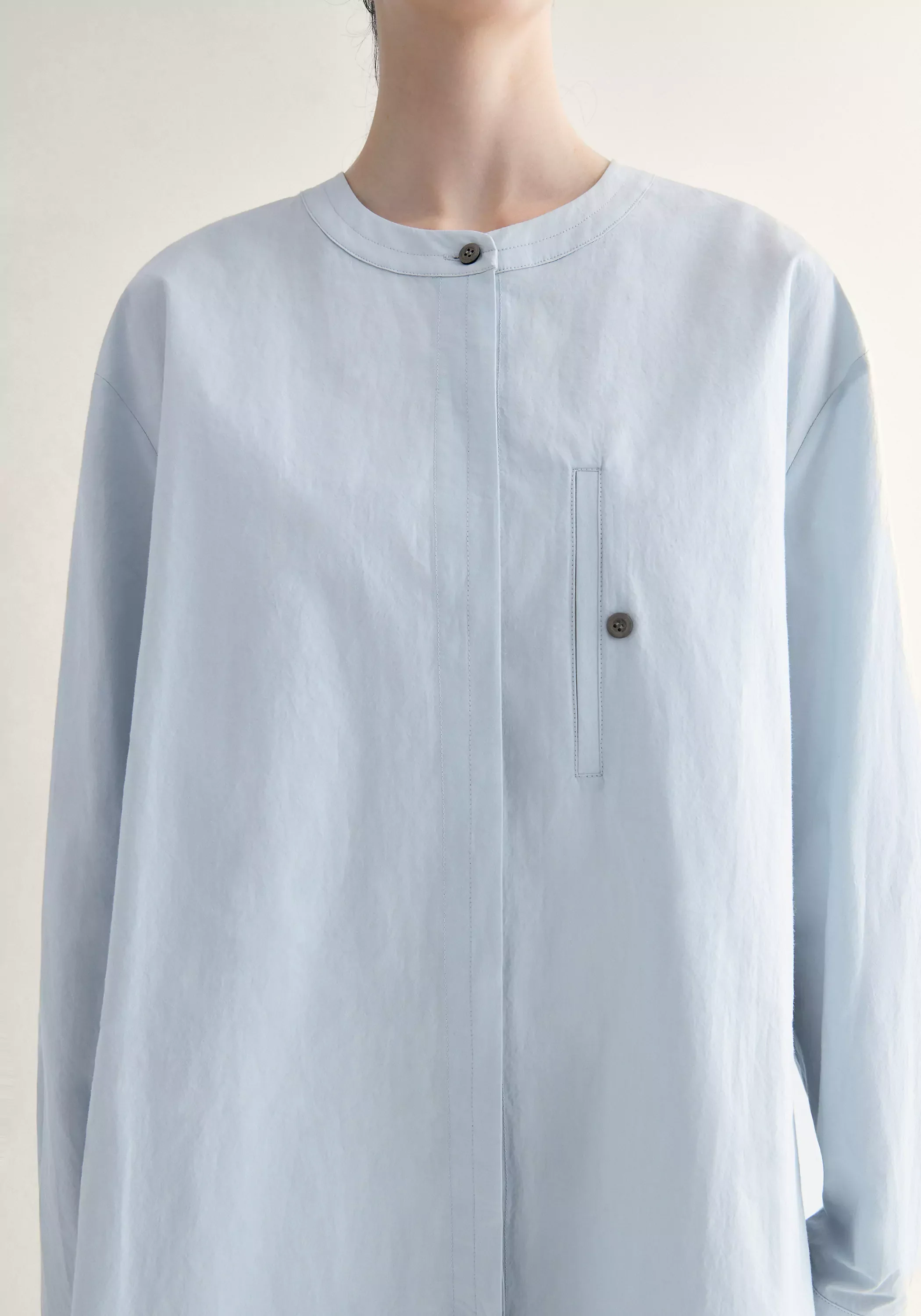 Chinese-inspired Cotton Shirt - Image 10