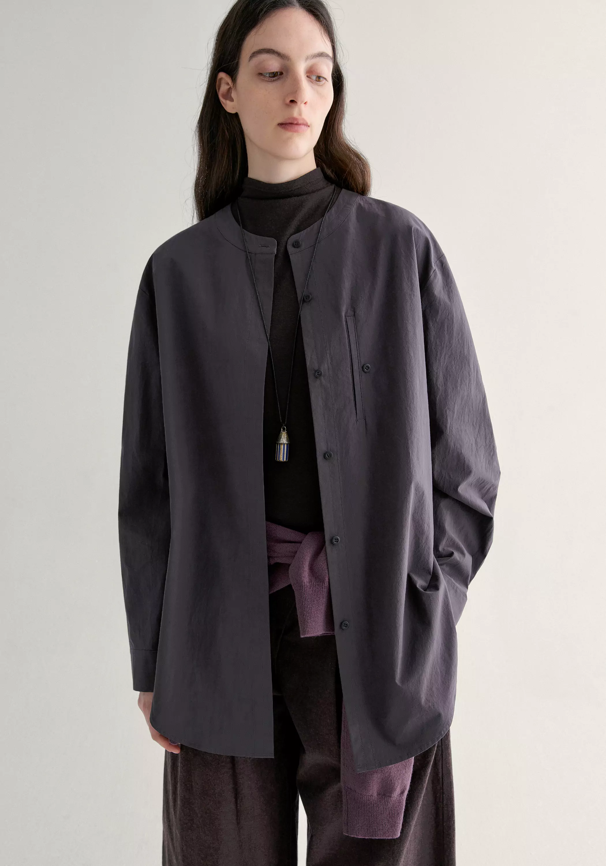 Chinese-inspired Cotton Shirt - Image 17