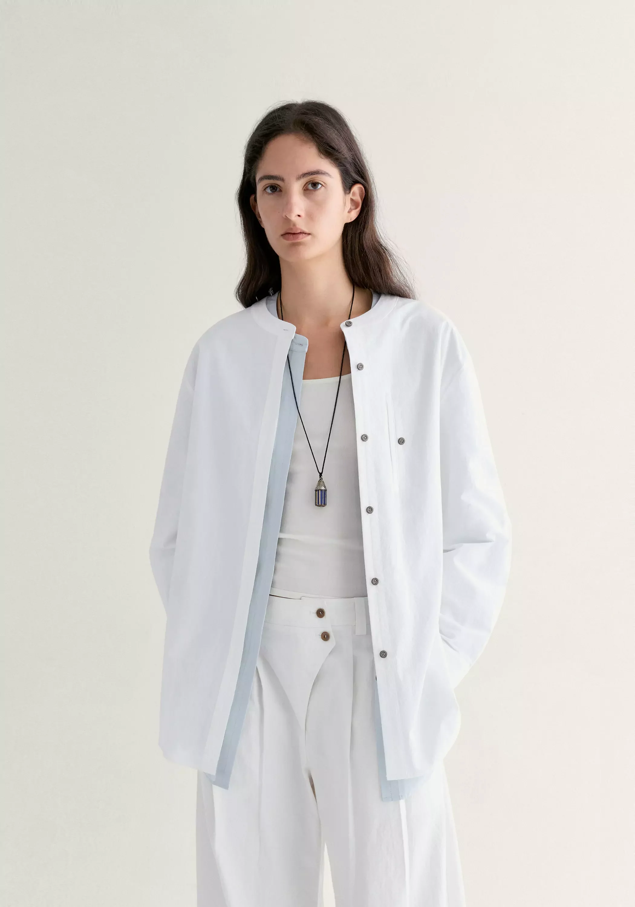 Chinese-inspired Cotton Shirt - Image 3