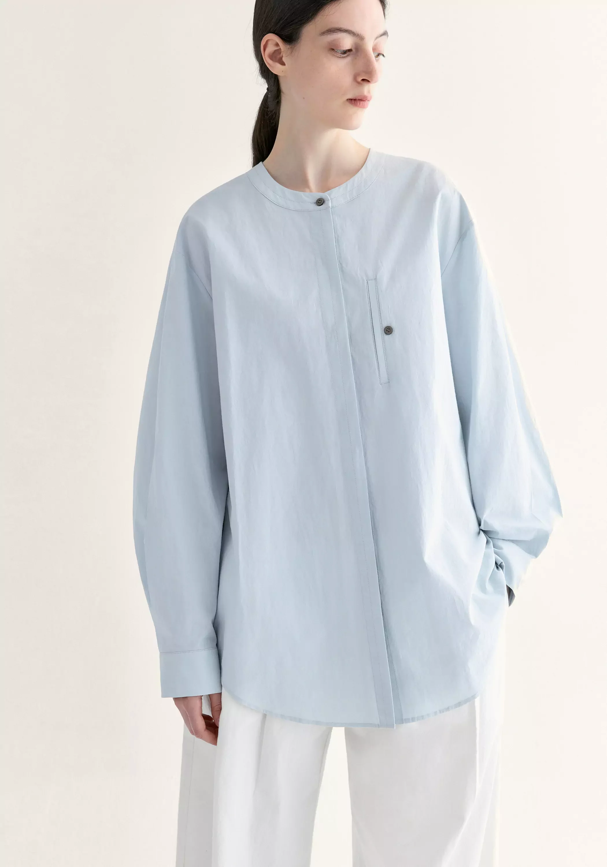 Chinese-inspired Cotton Shirt - Image 8