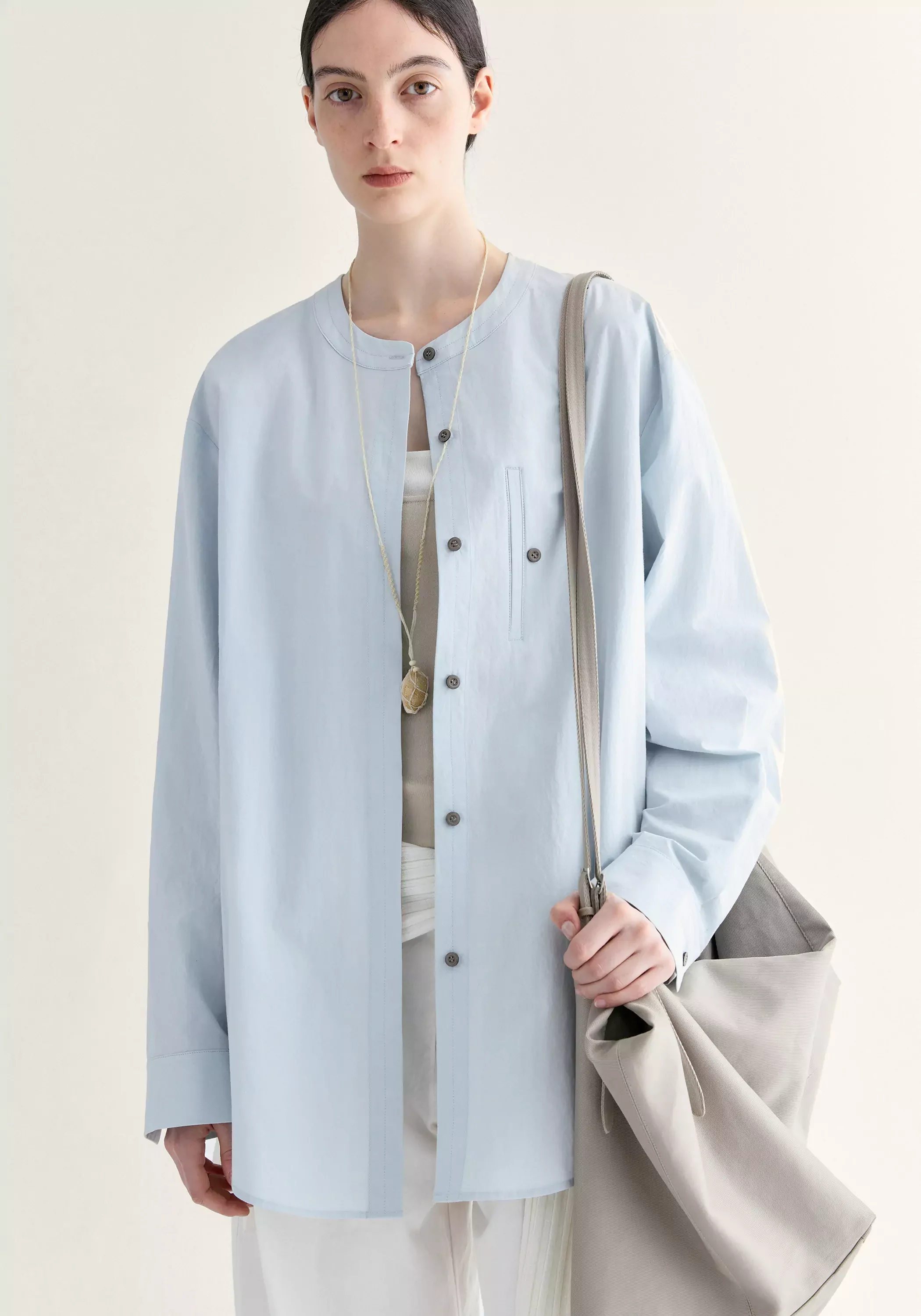 Chinese-inspired Cotton Shirt - Image 9